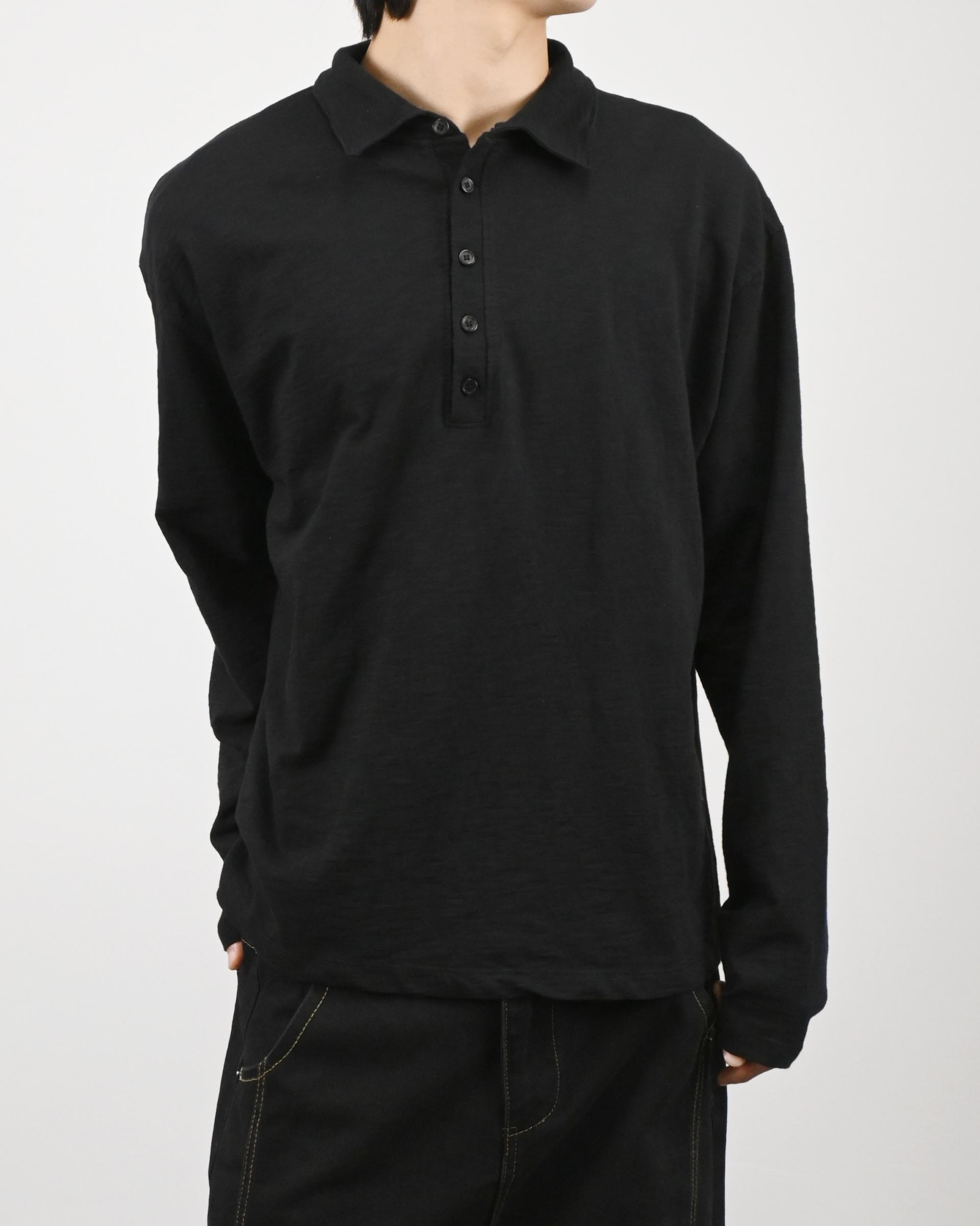 slub five burton collar t-shirt