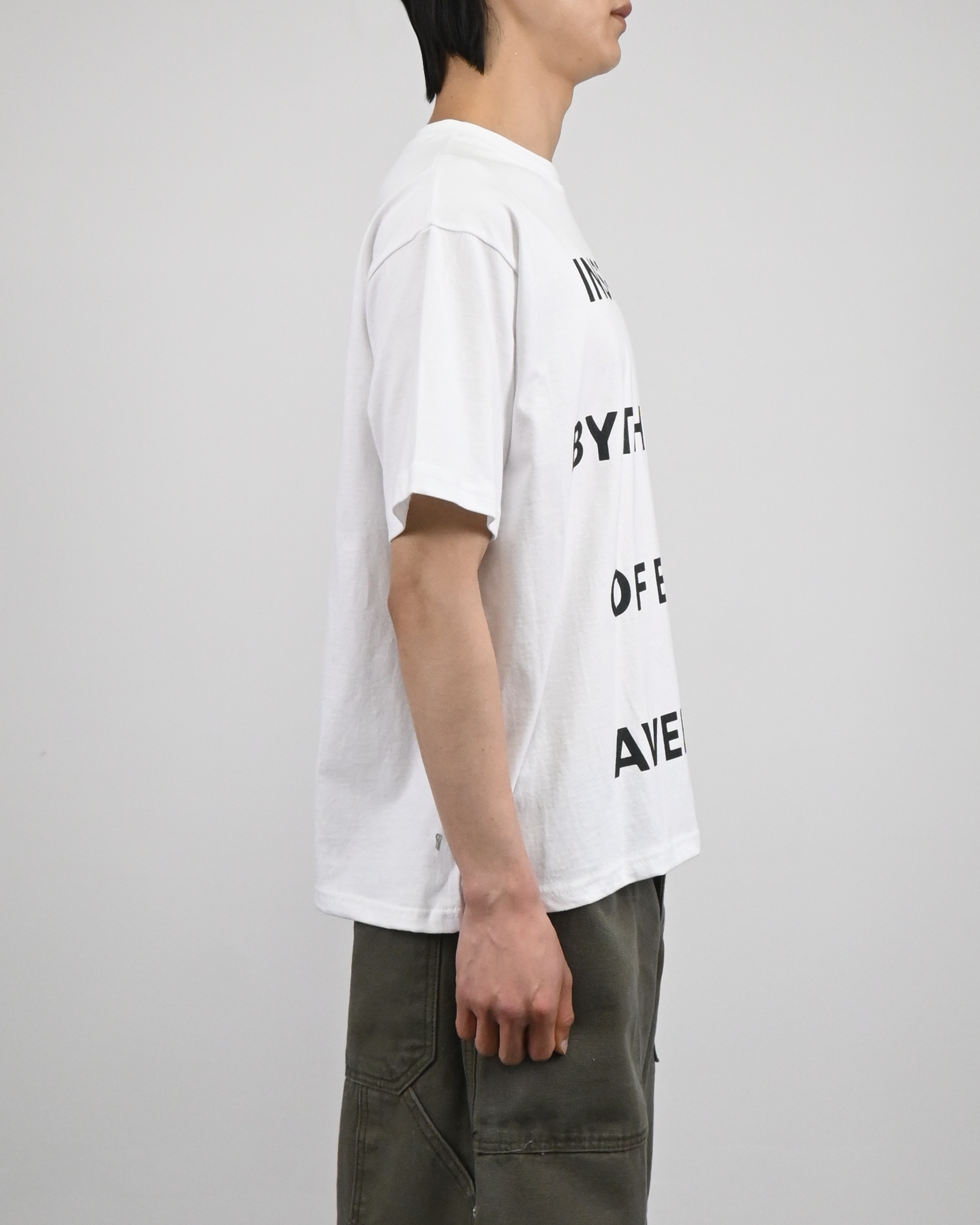 inspired lettering half-t-Shirt