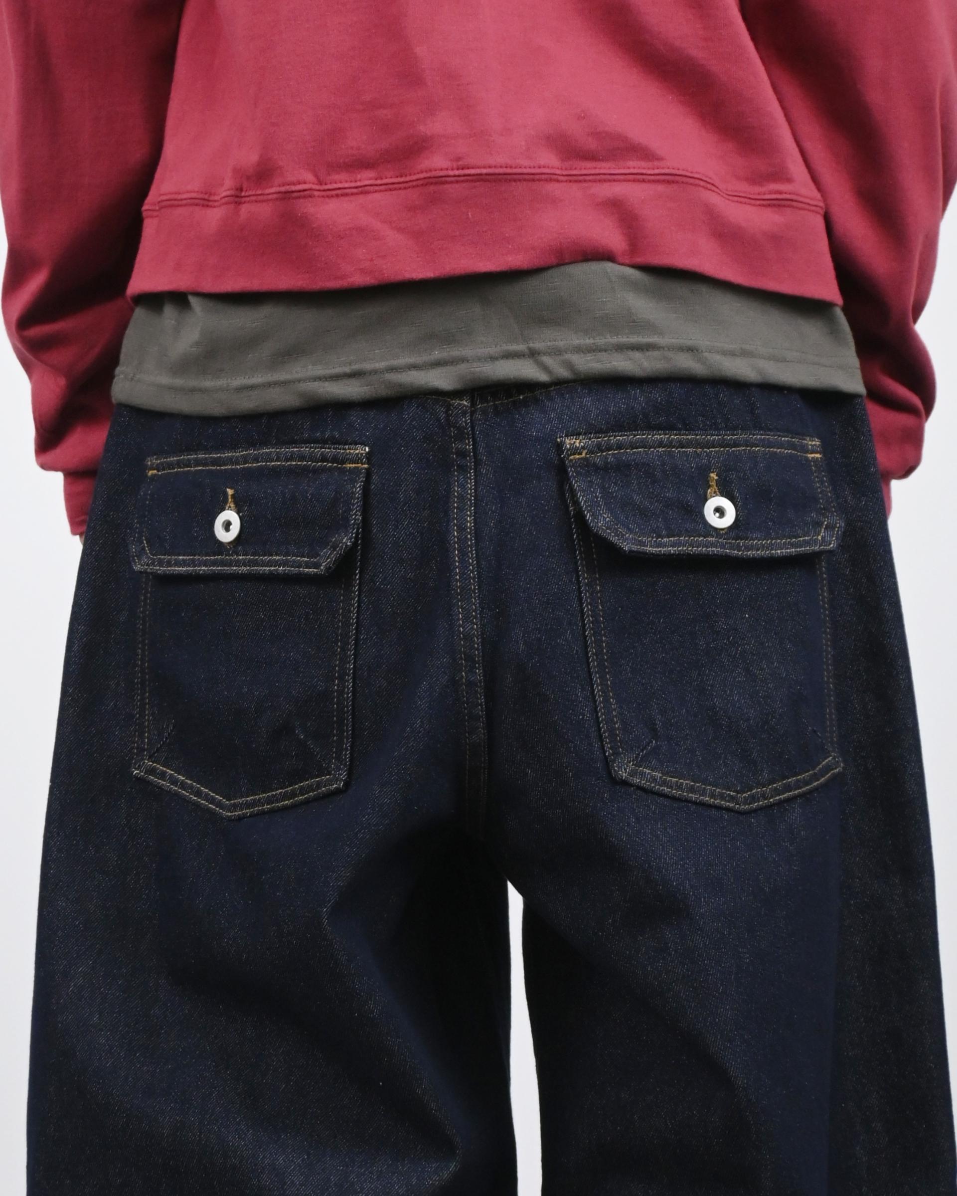 milo velcro balloon denim pants