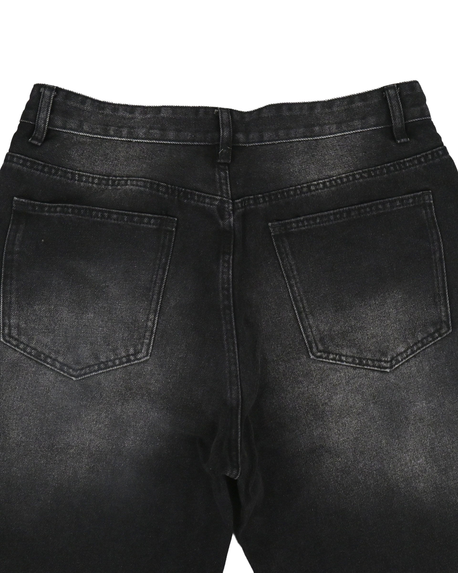 button flare denim pants