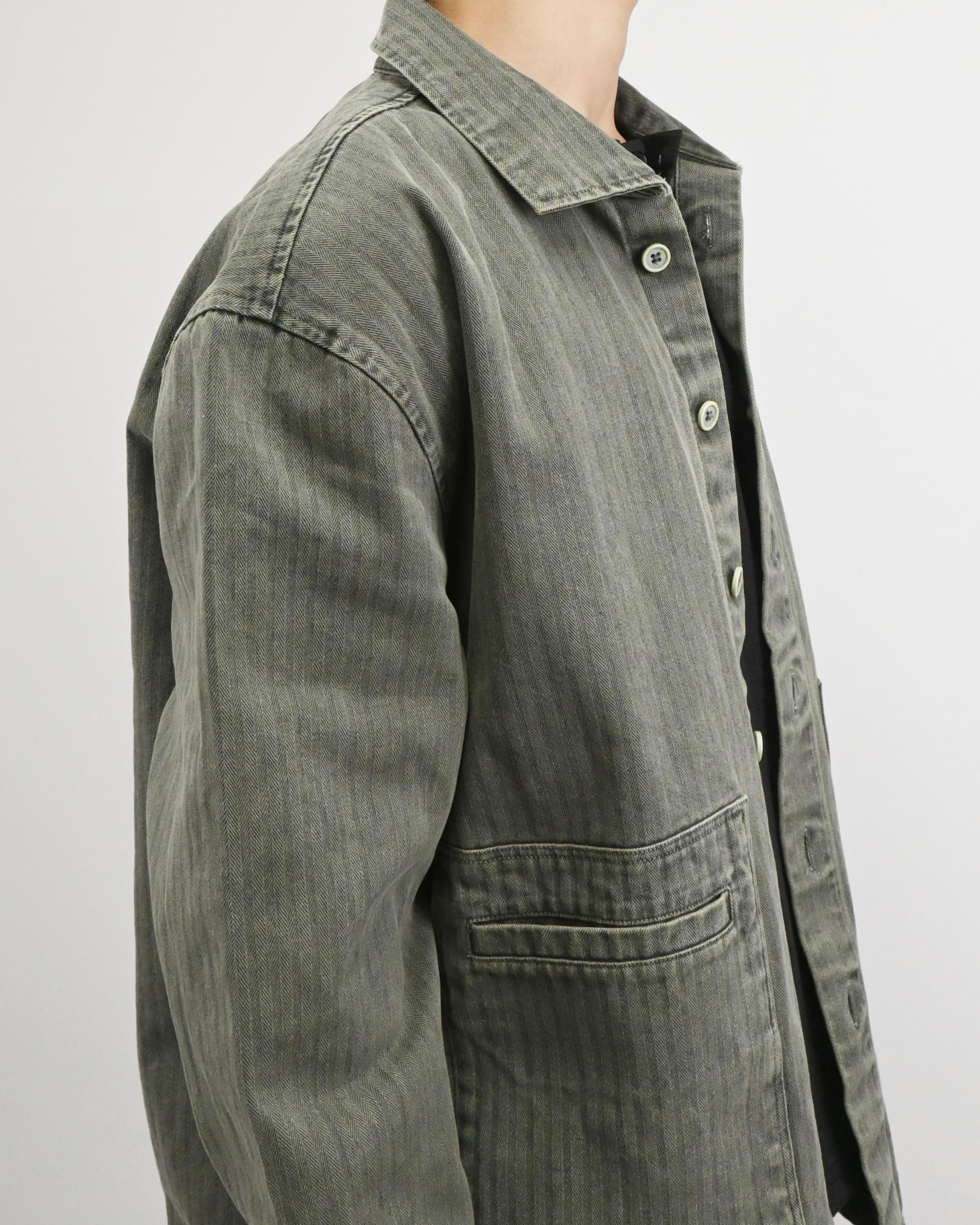 pigment herringbone field jacket
