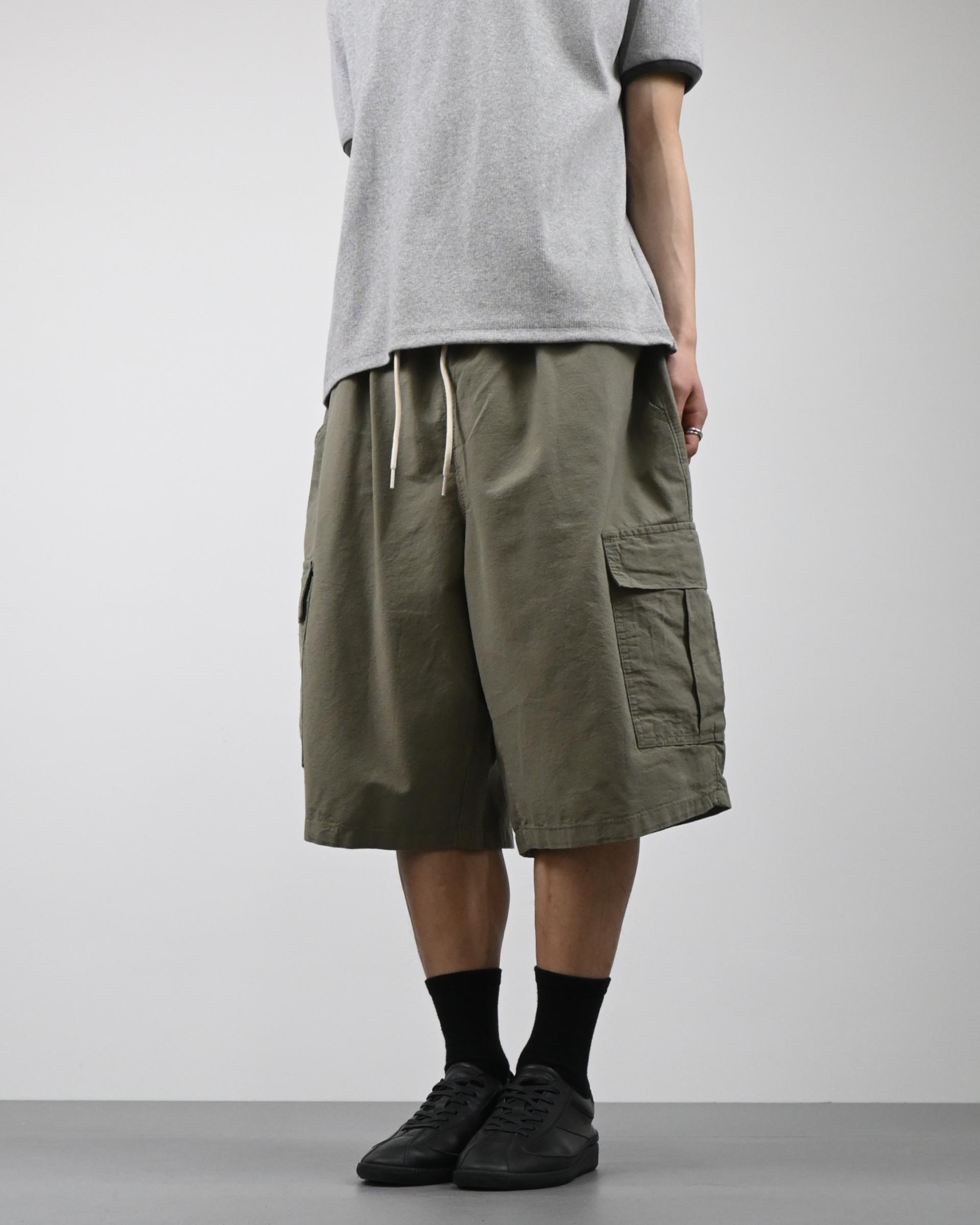 stopper linen bermuda cargo pants
