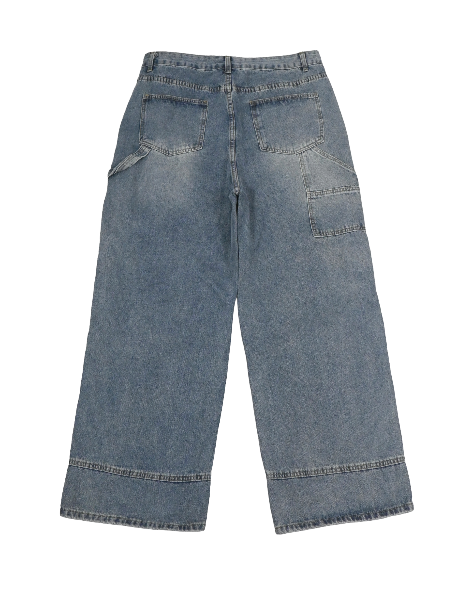 zipper carpenter denim pants