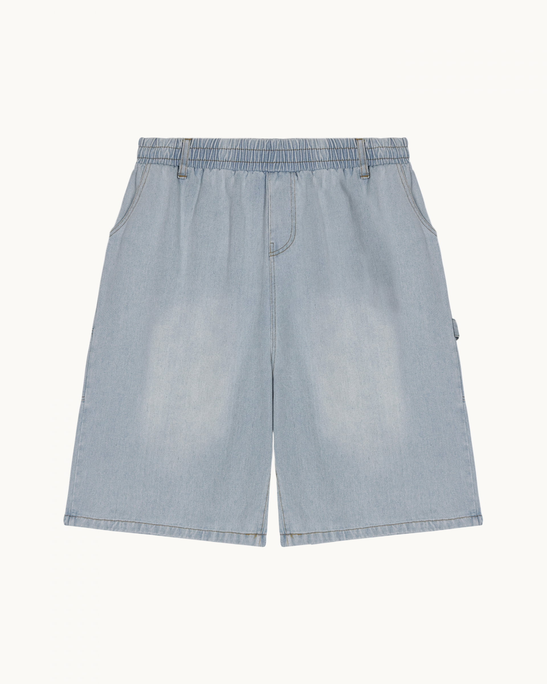 banding vintage carpenter bermuda denim pants