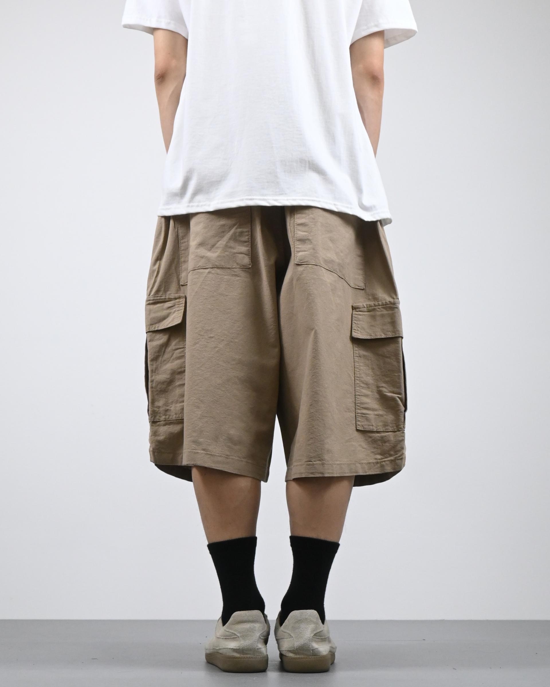 stopper linen bermuda cargo pants