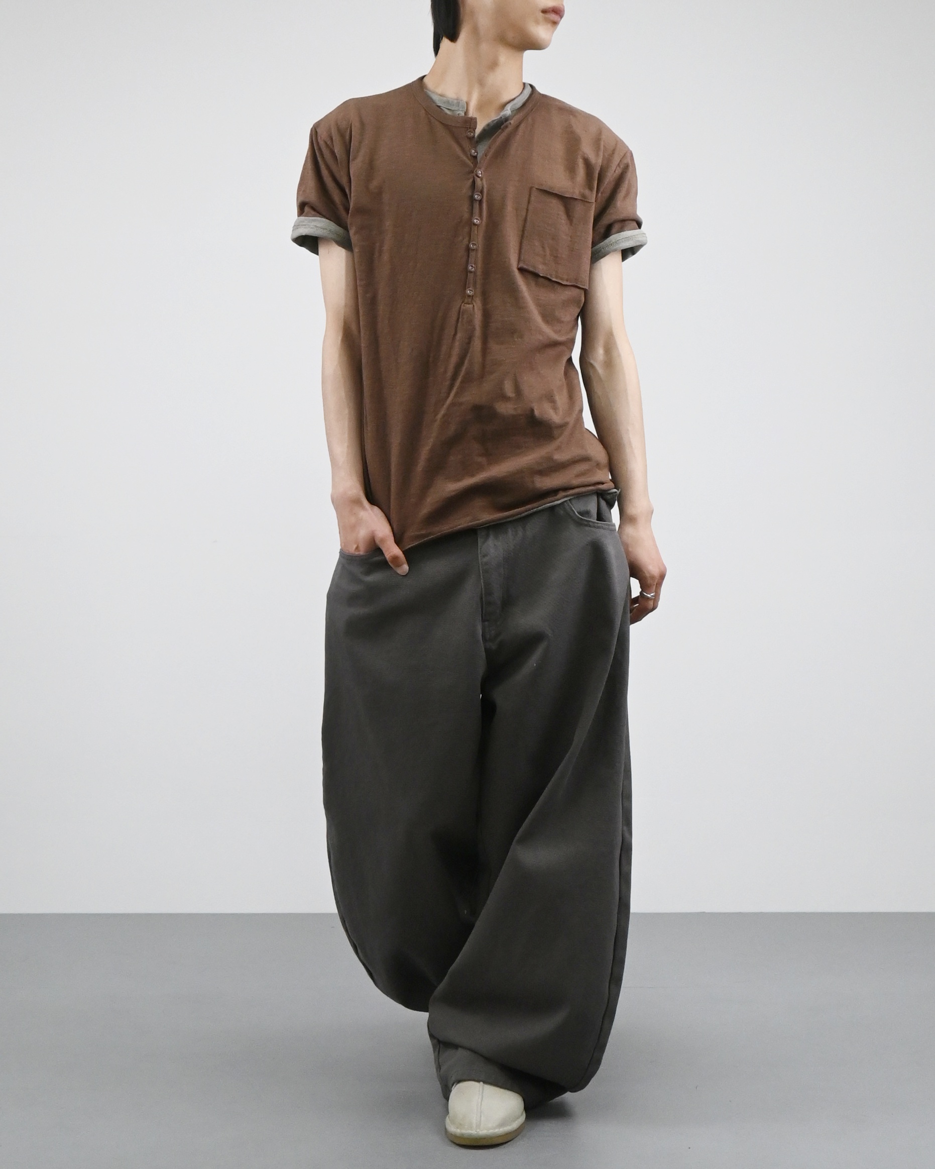 banding balloon cotton pants