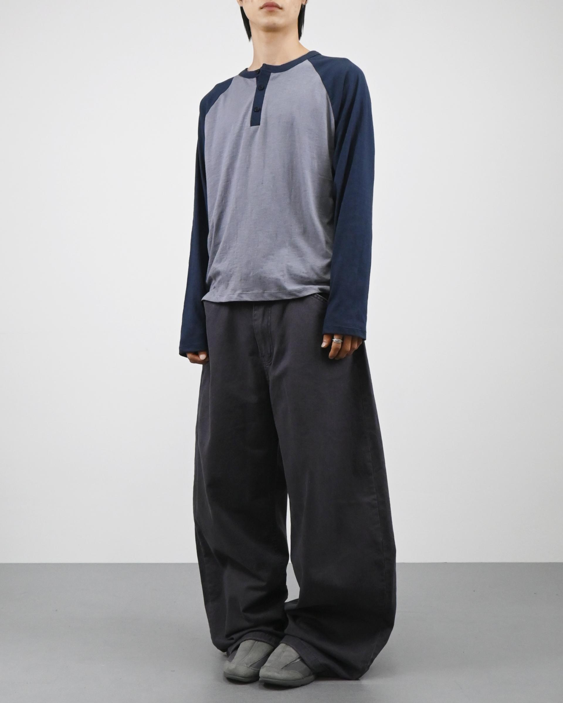 pigment solid balloon cotton pants