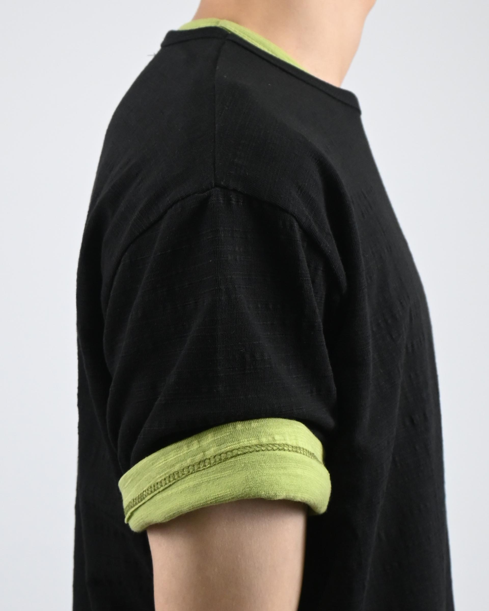 slub vintage half t-shirt