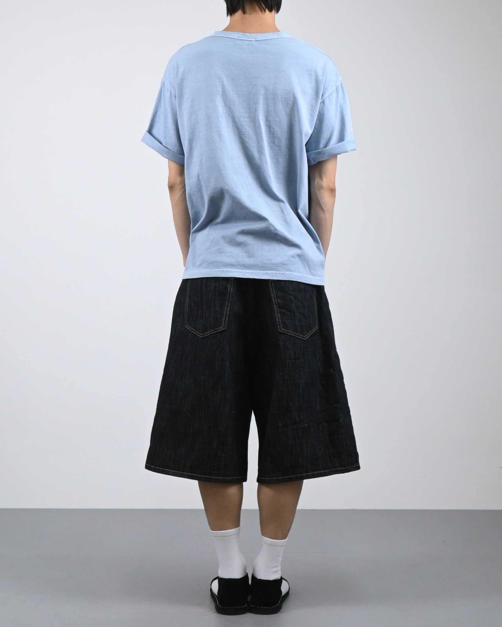 dying henley neck half t-shirt