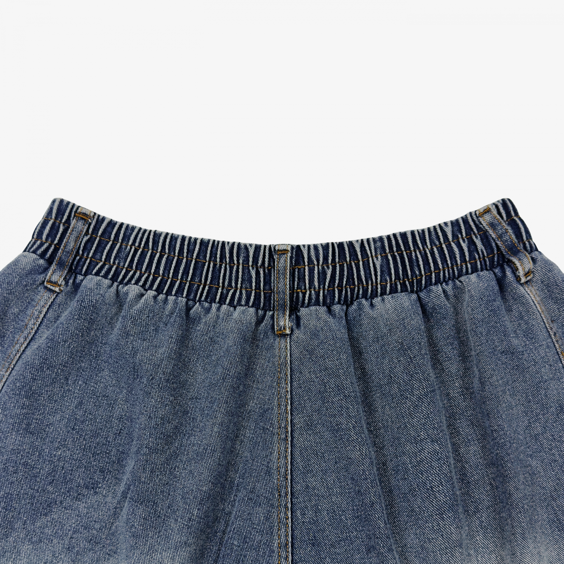 side pocket bermuda denim pants