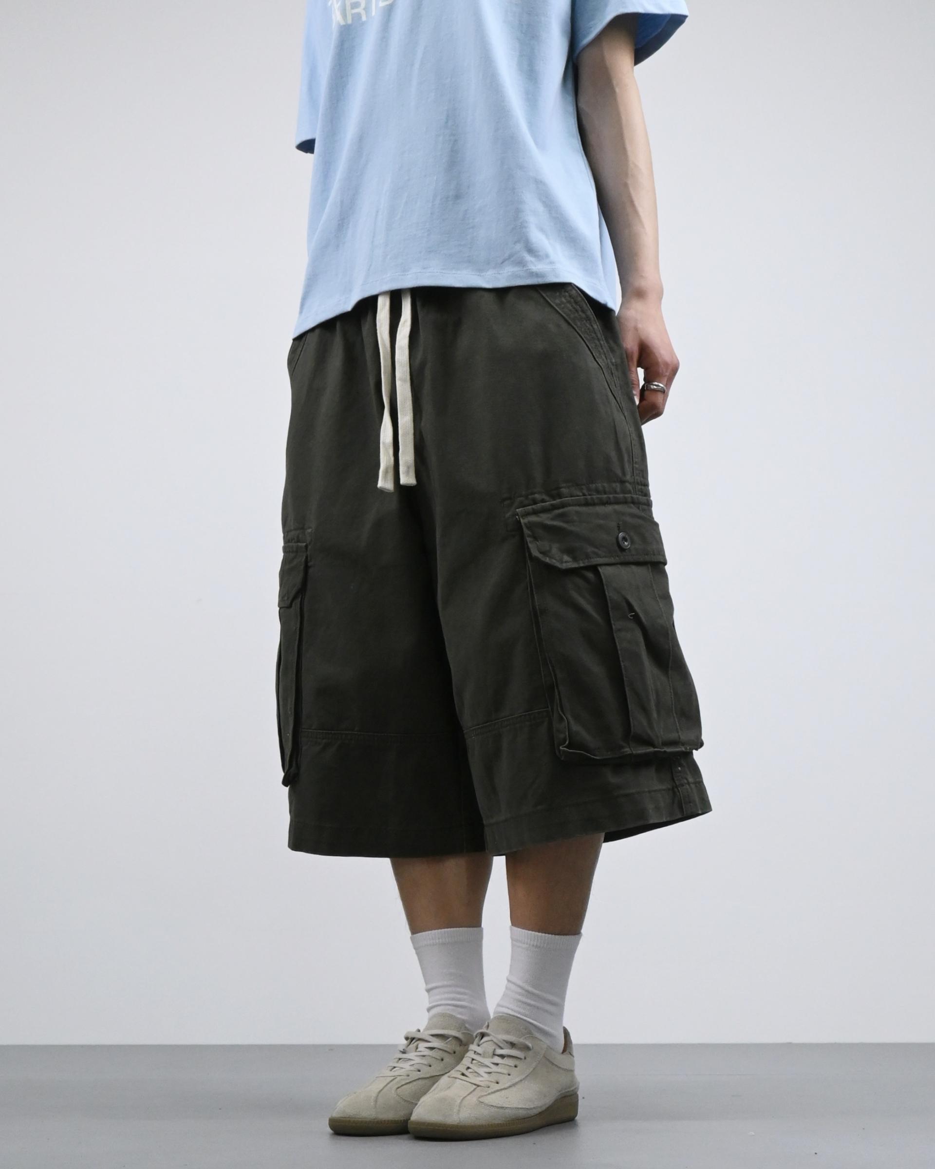 bio cotton bermuda cargo pants