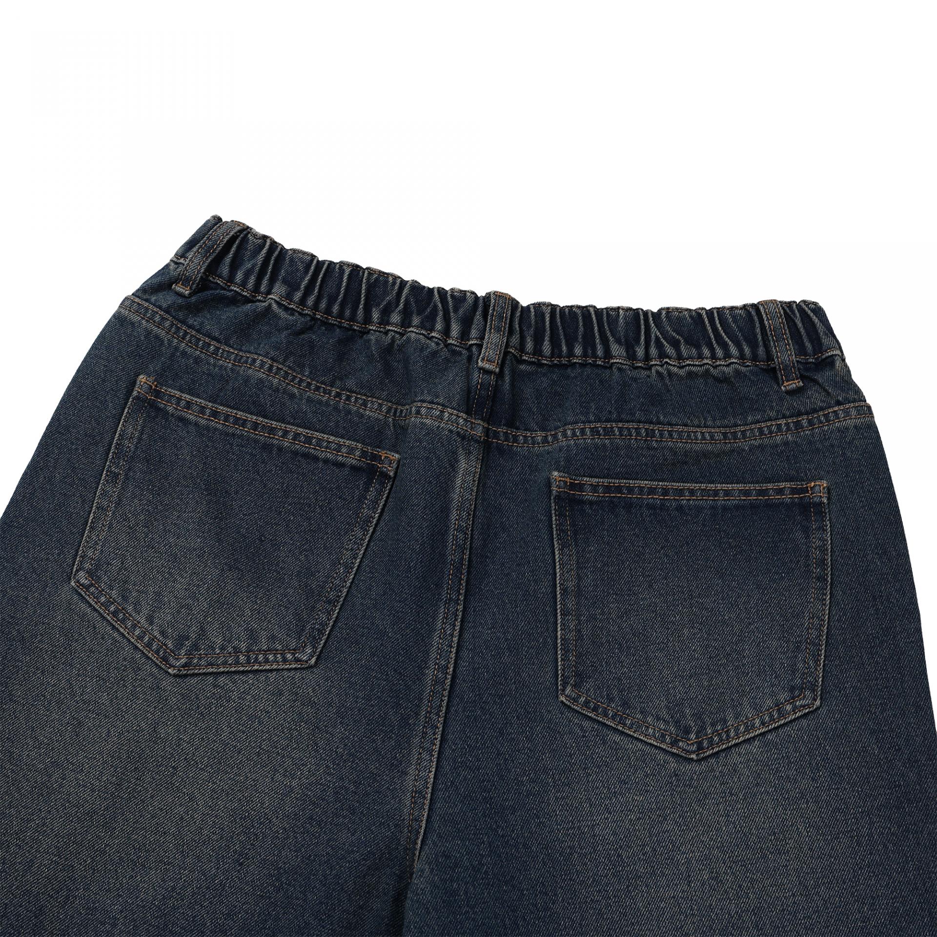ten blue banded denim pants