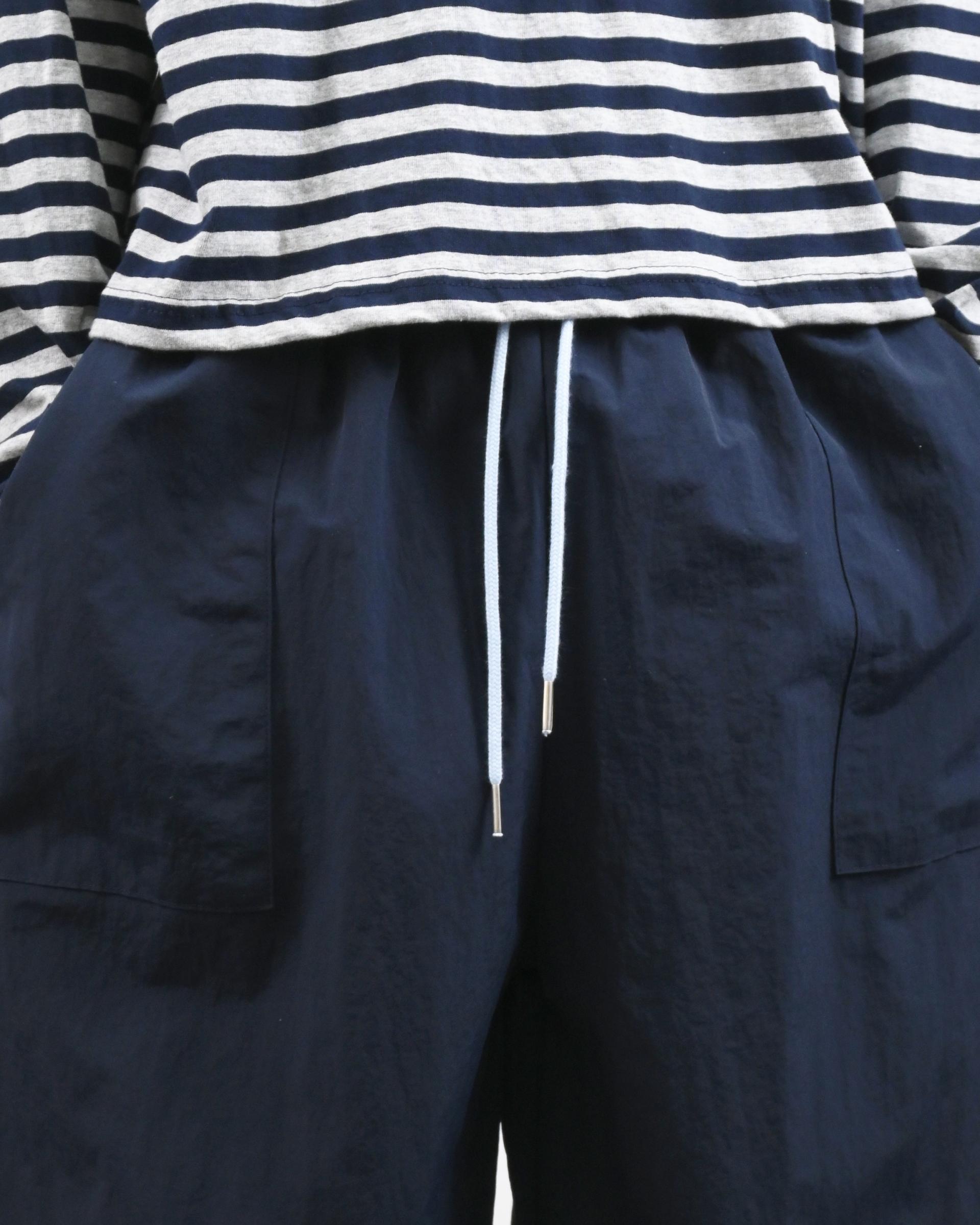 rope curved nylon pants