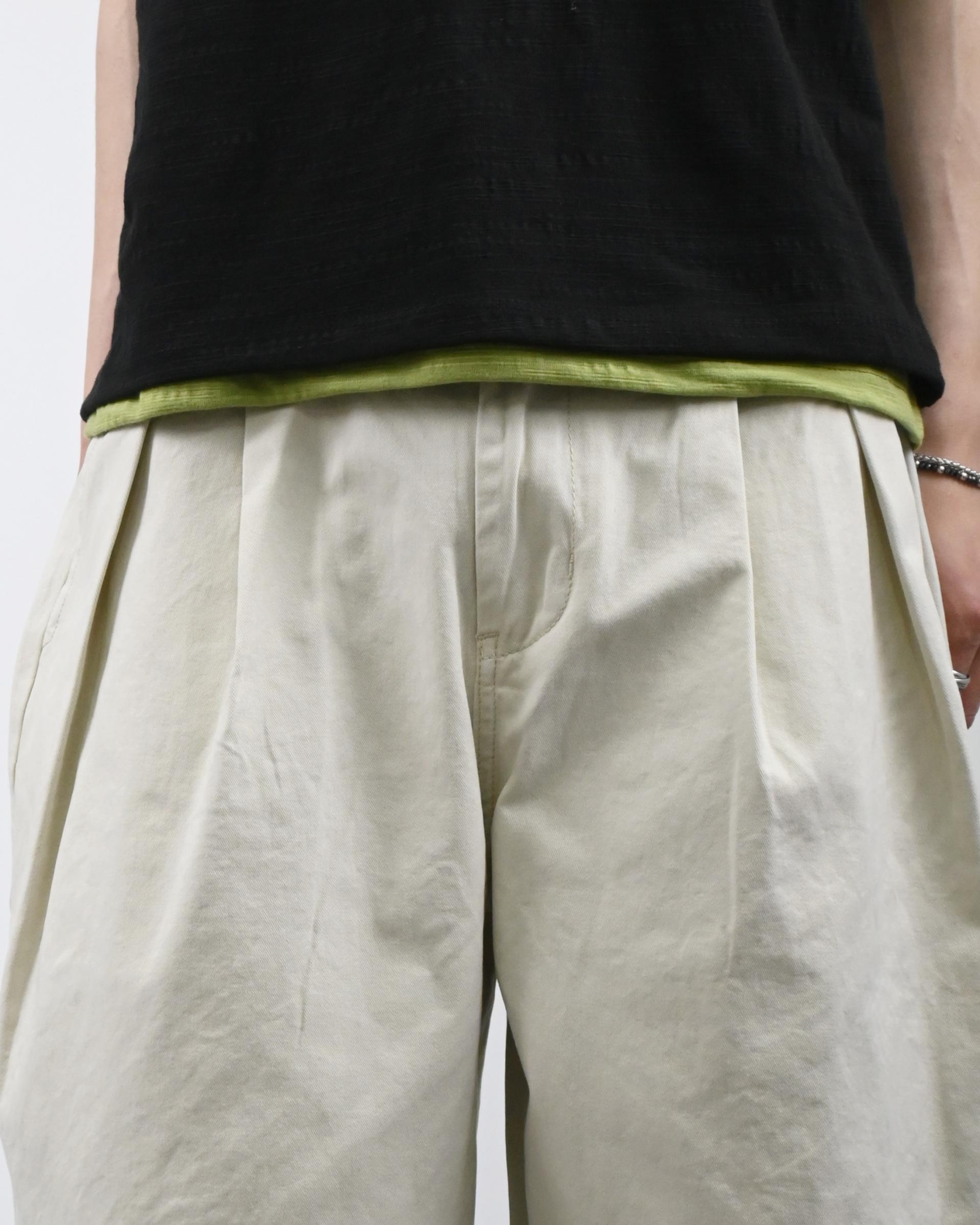 pigment two tuck bermuda cotton pants