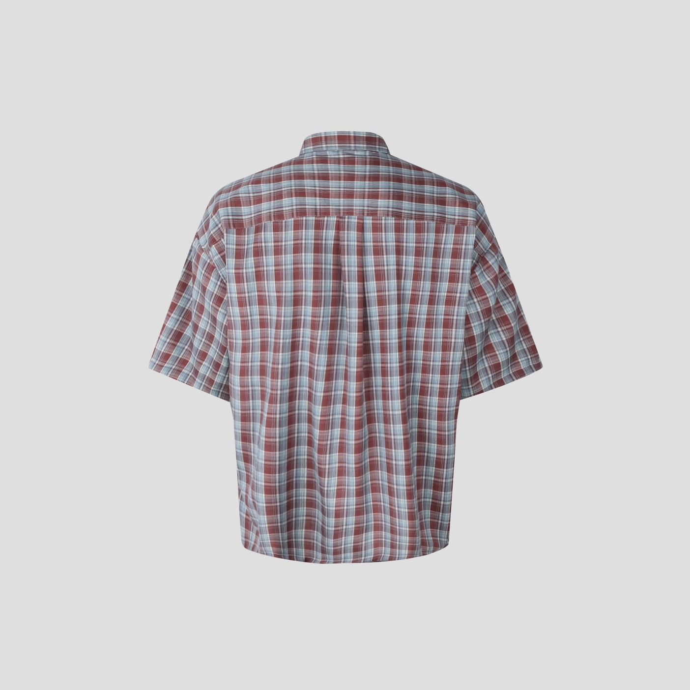 rabin checkered roll-up shirt