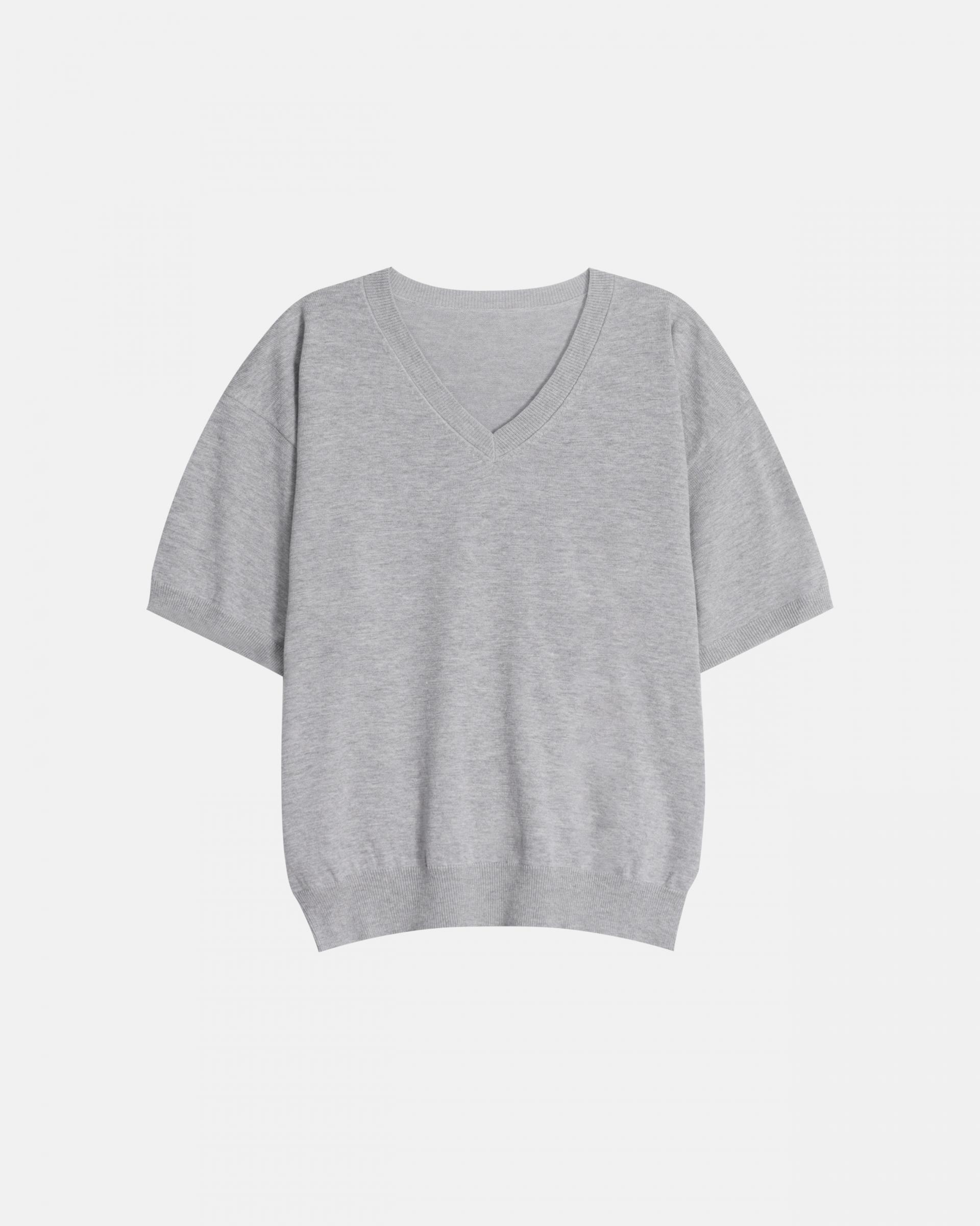 sierra v-neck half knit