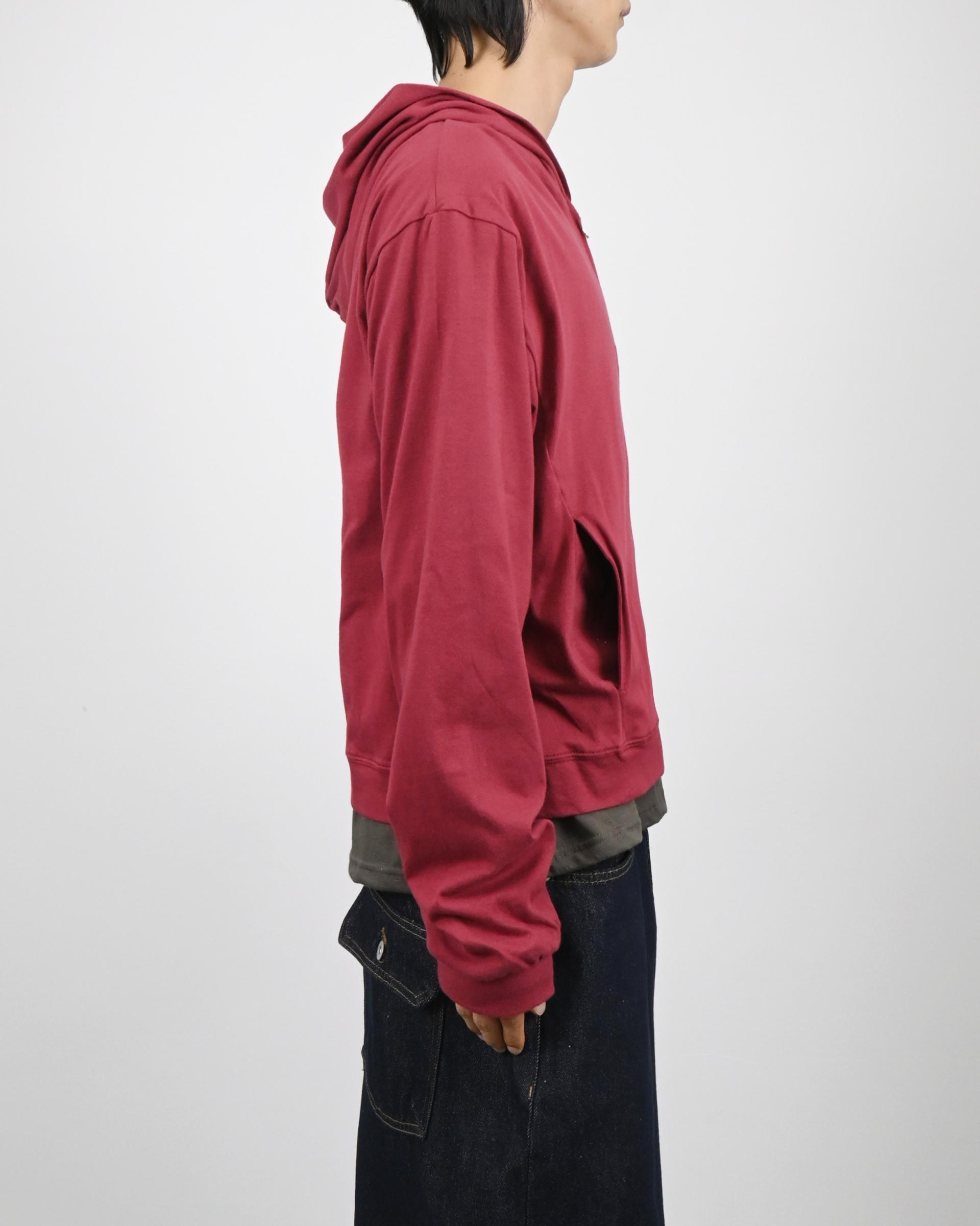 rudy crop hoodie zip-up