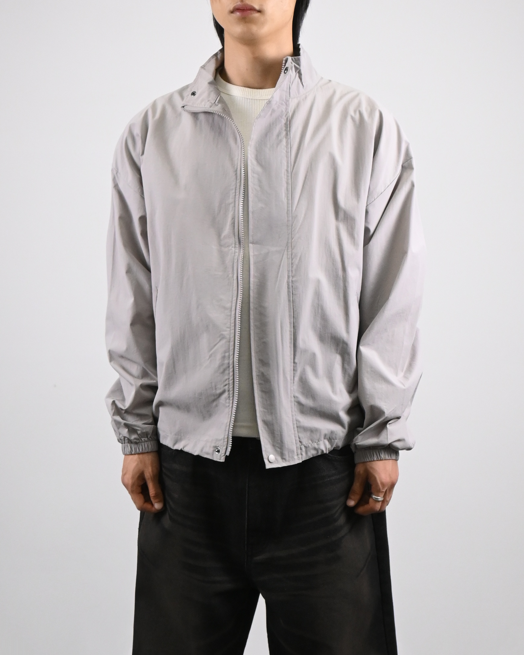 high neck windbreaker