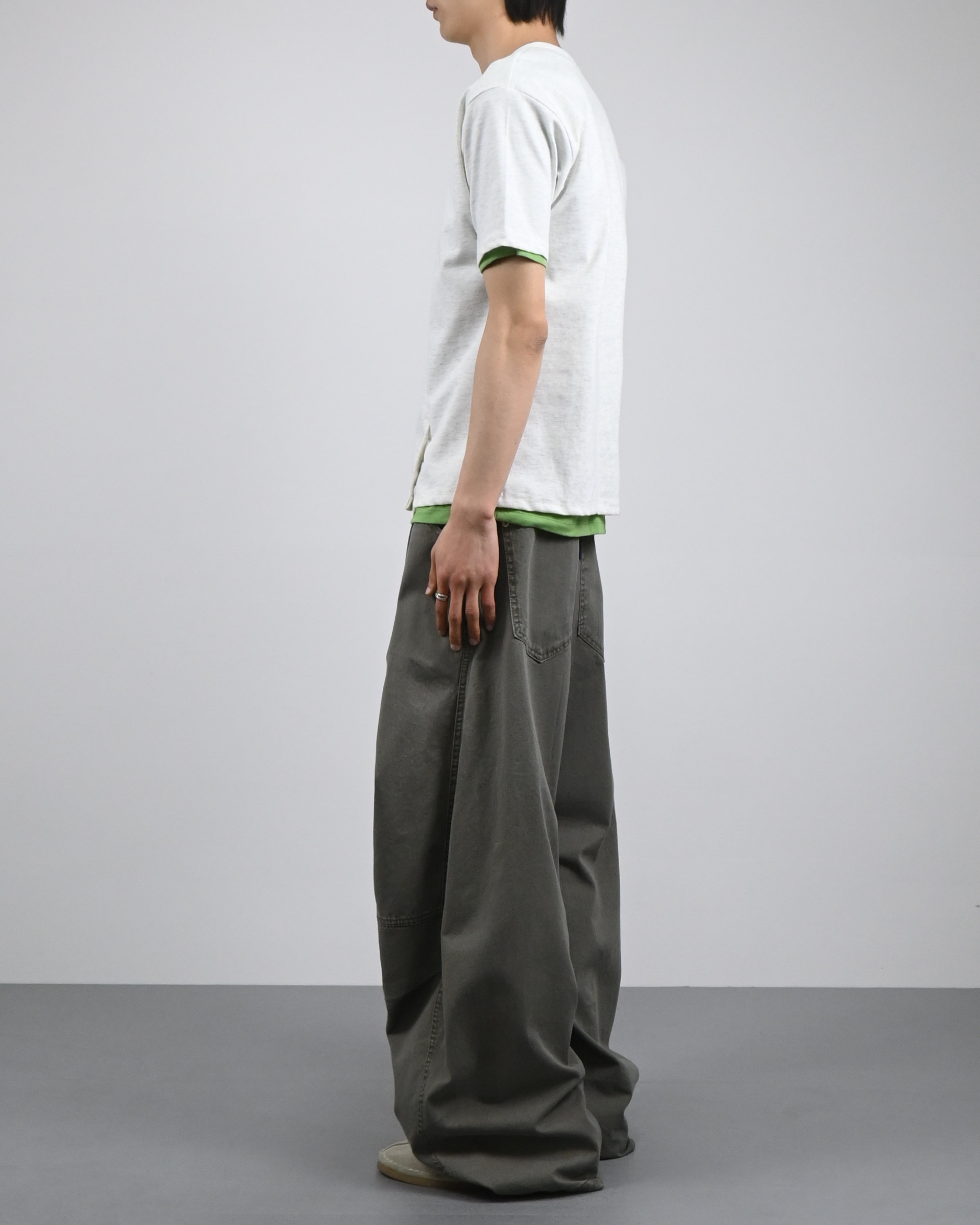 volumetric balloon cotton pants
