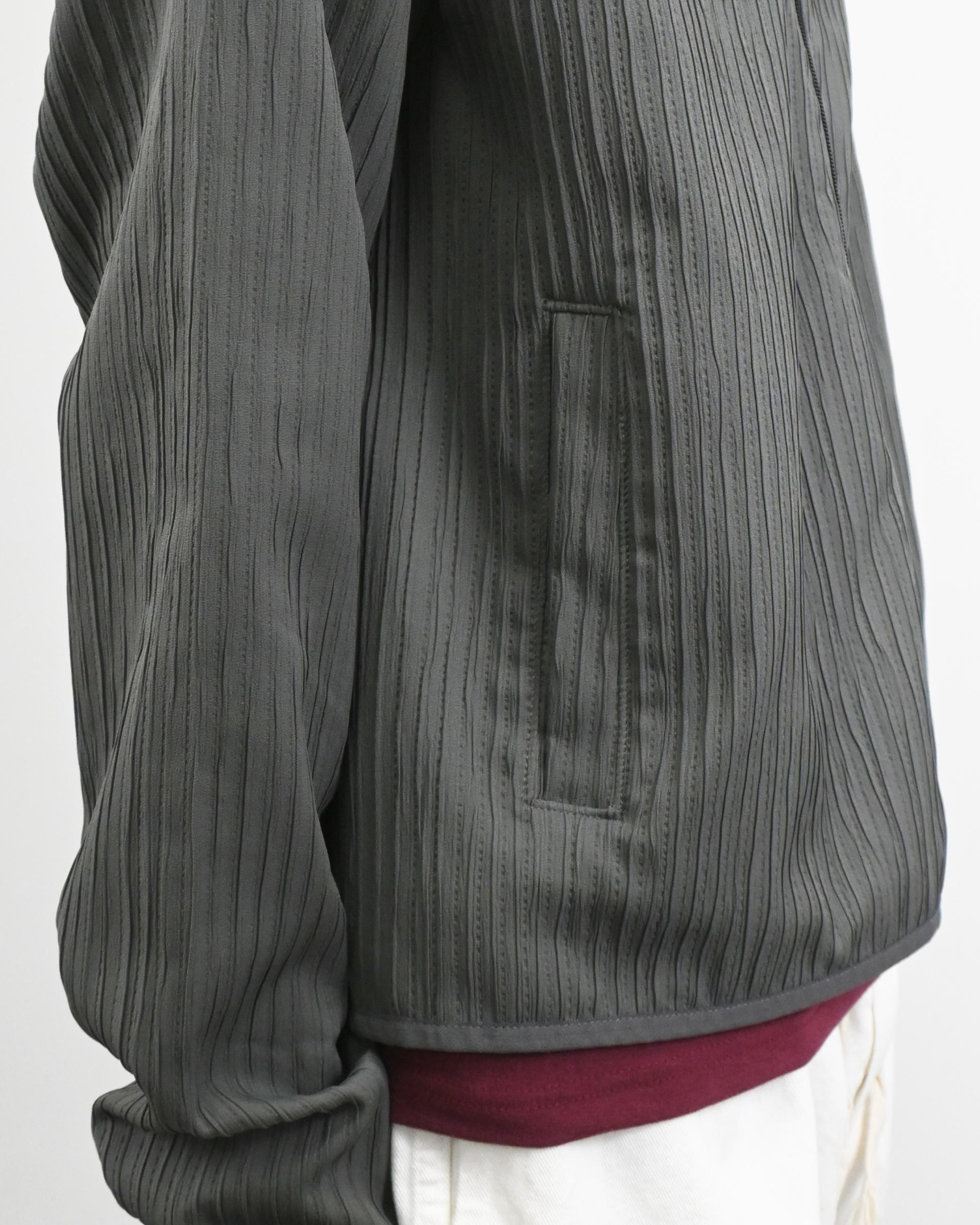 compose pleats diagonal zip-up