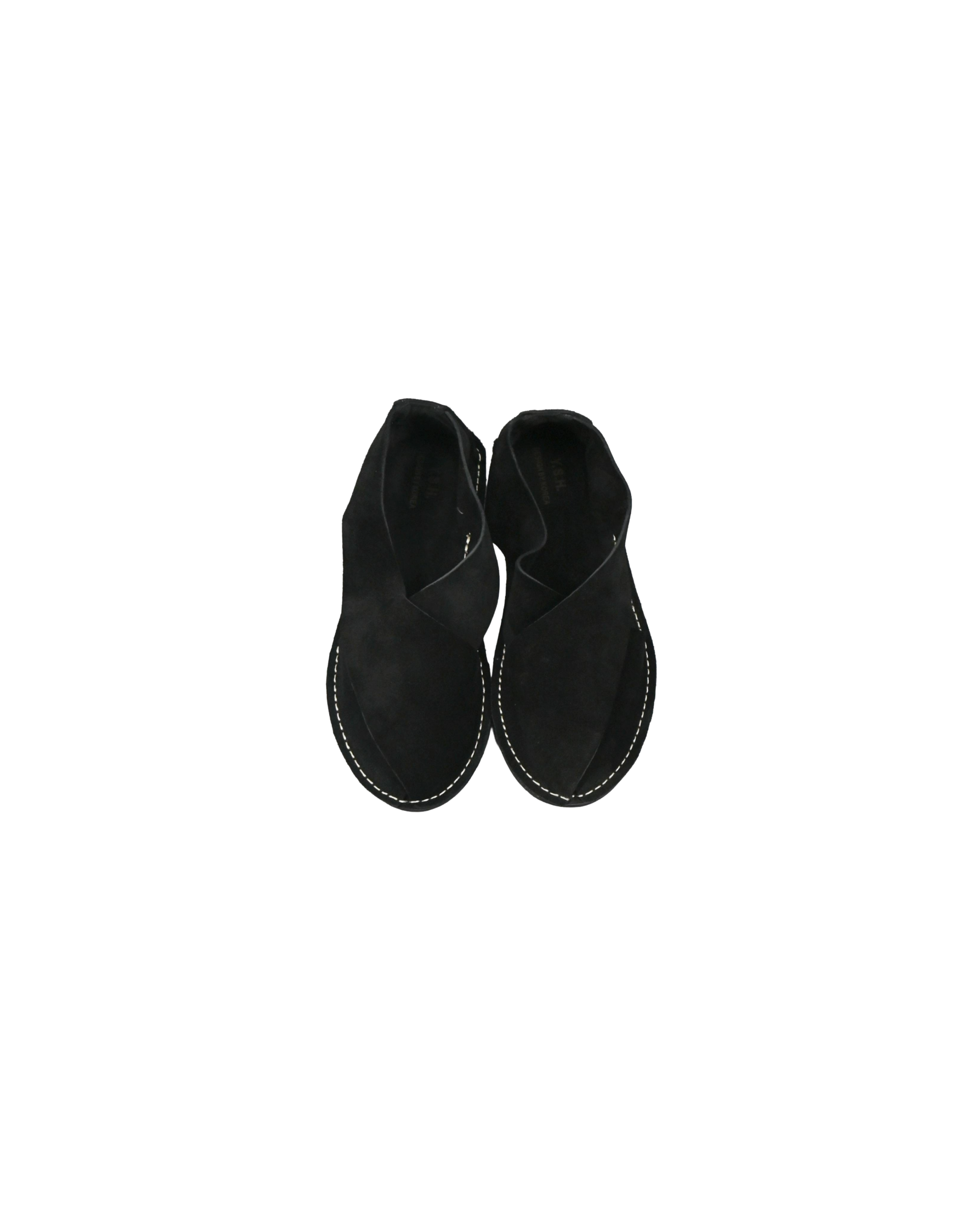 suede cross wrap sandals