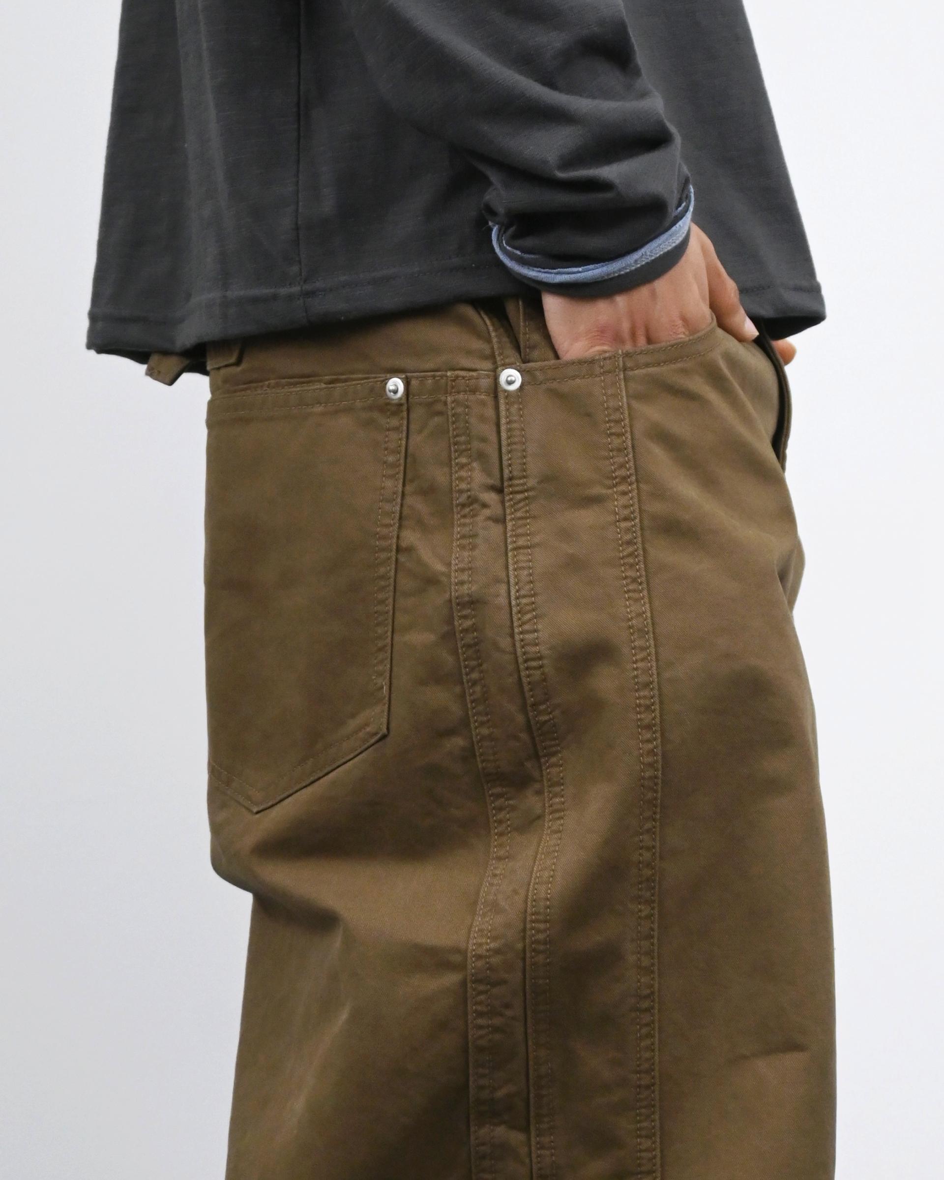 line bijo curved cotton pants
