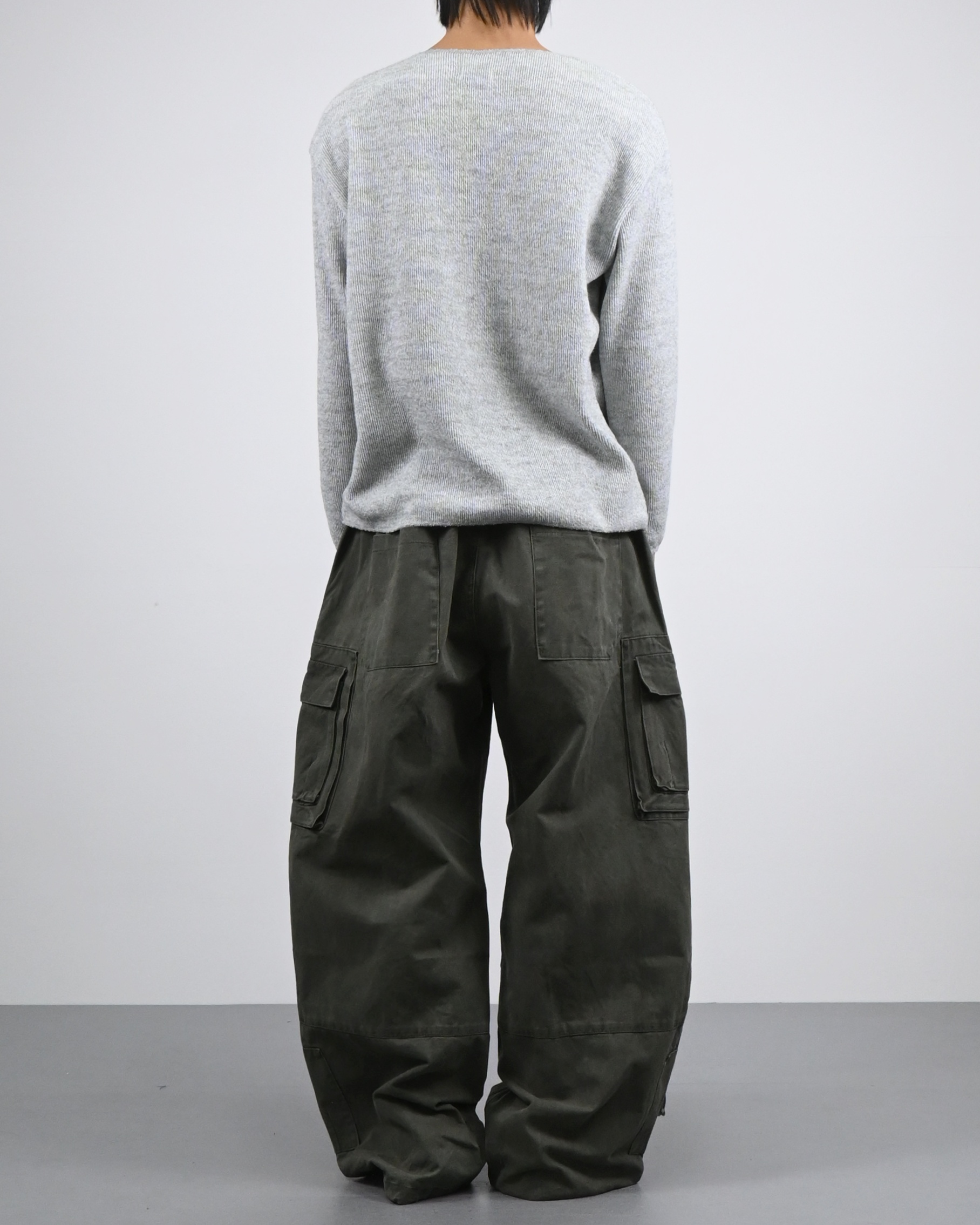 box pocket cargo cotton pants