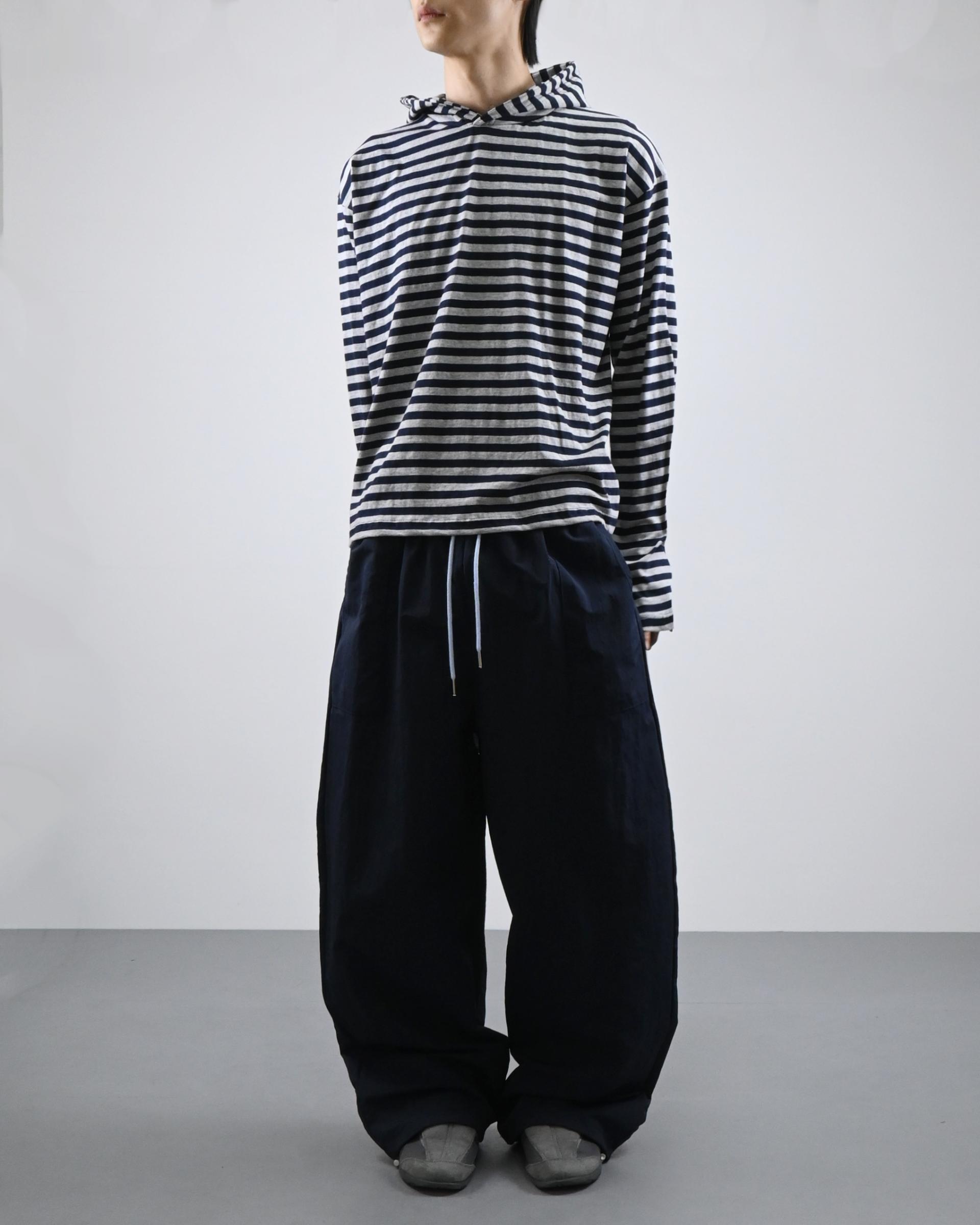 reed cropped striped hoodie