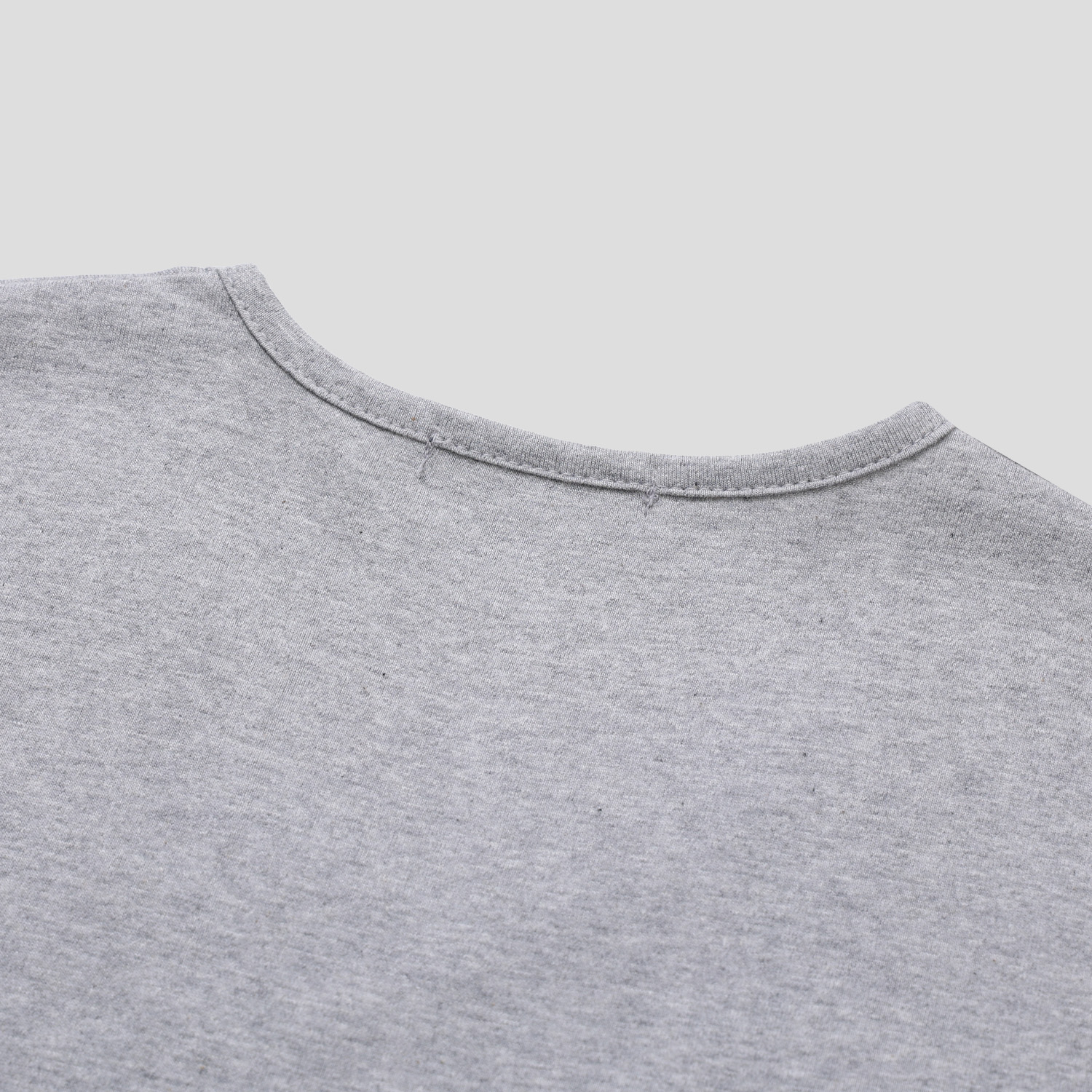 u-neck slit half t-shirt