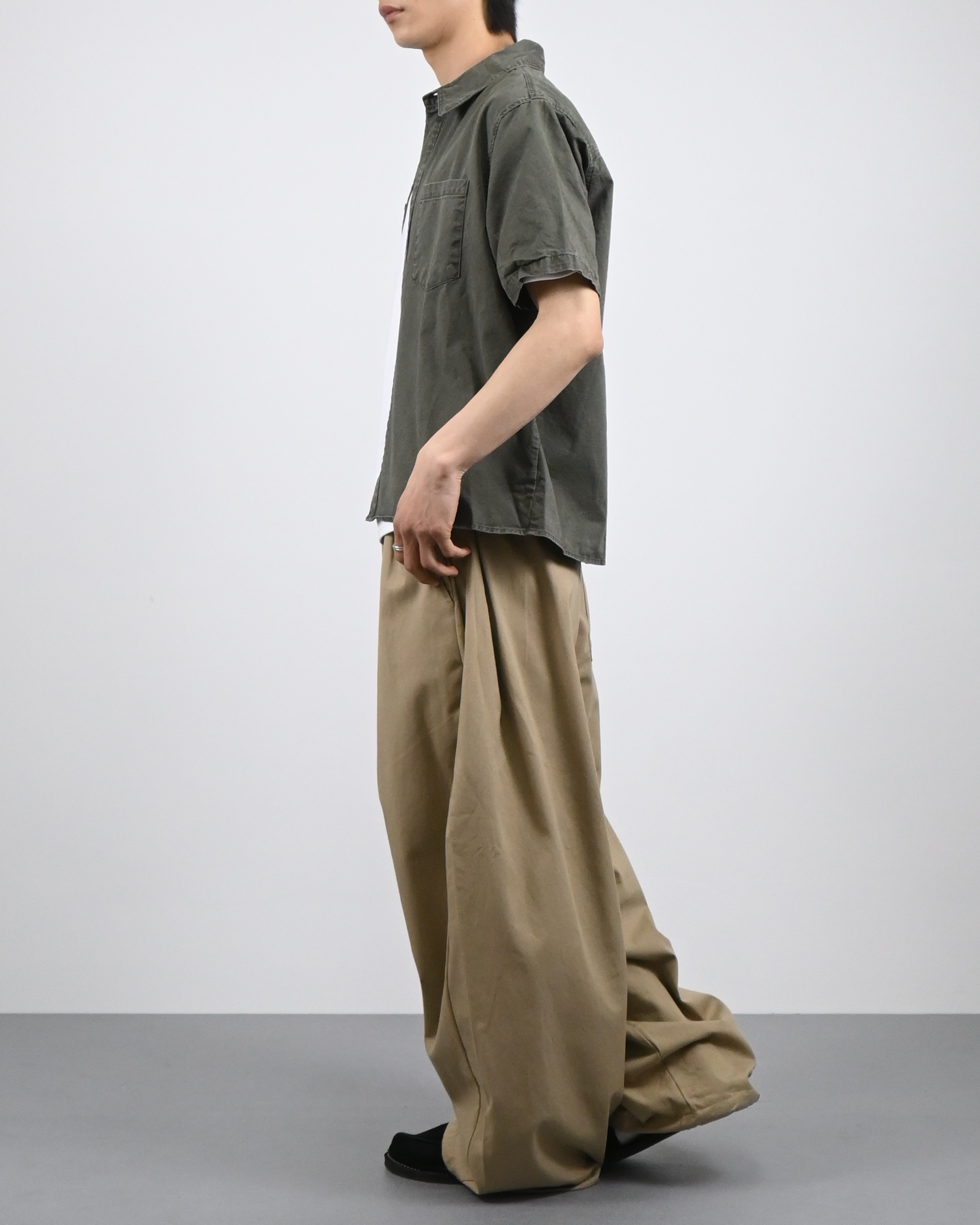 crop ding cotton half shirt