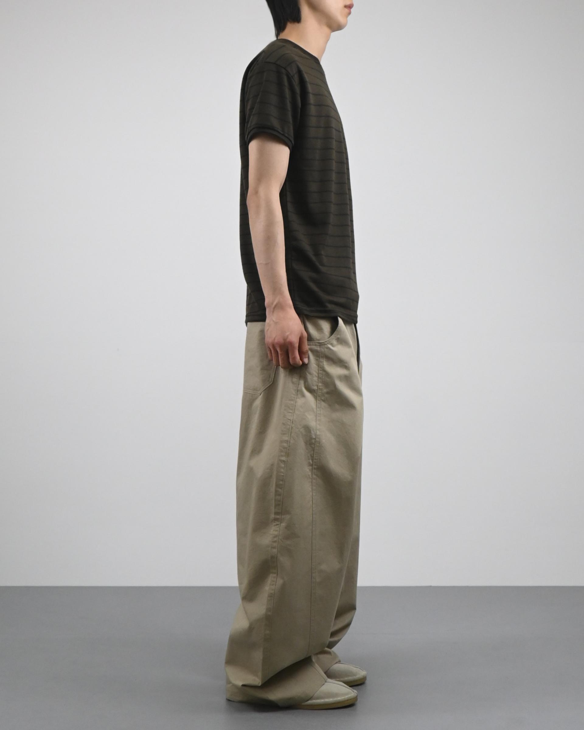 dear curved cotton pants