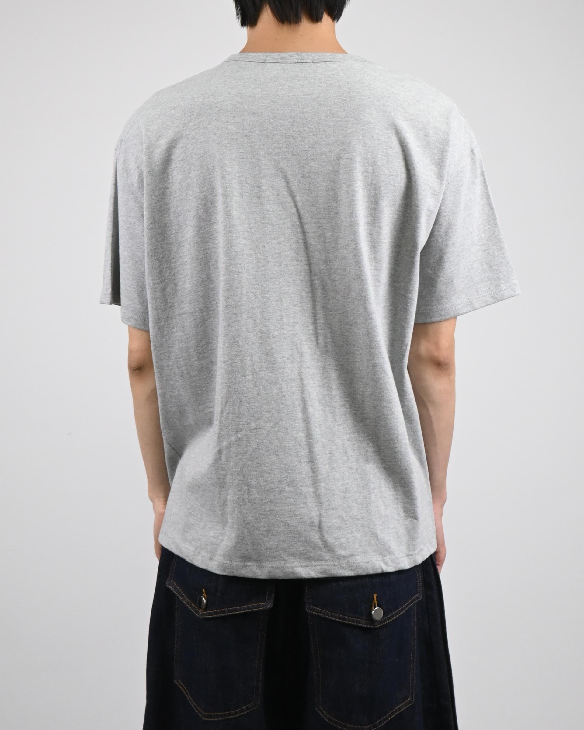 blur lettering half t-shirt