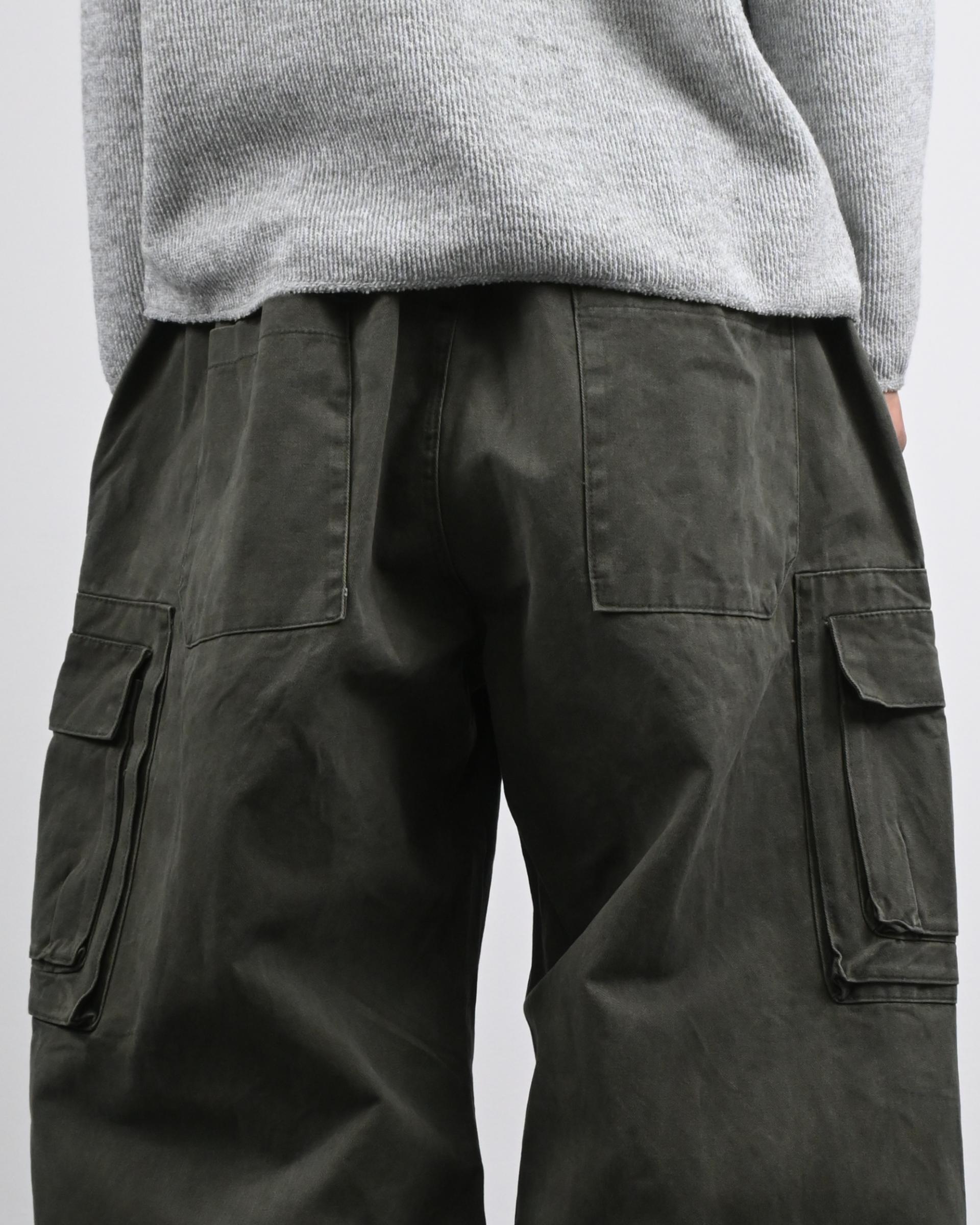 box pocket cargo cotton pants