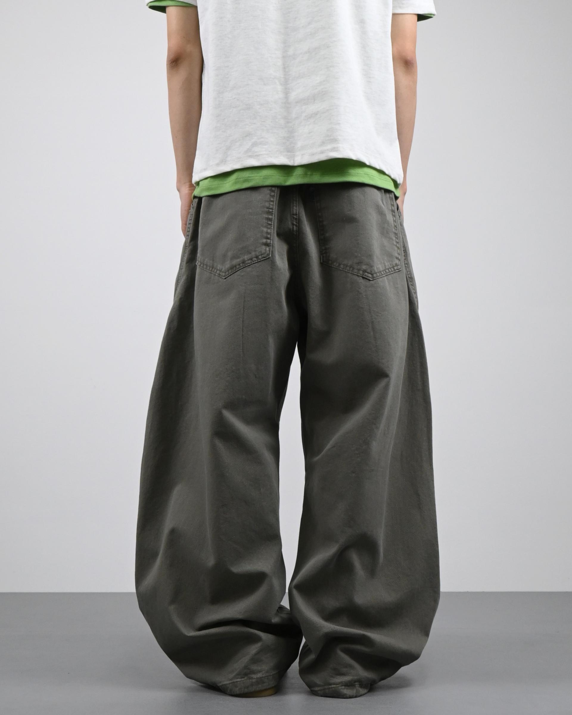 volumetric balloon cotton pants
