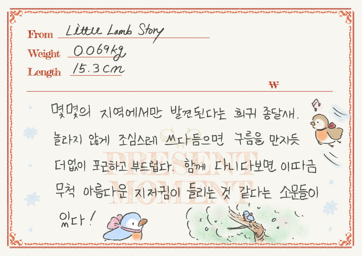 FLUFFY 아기 종달새, 오리 키링 (4 types)