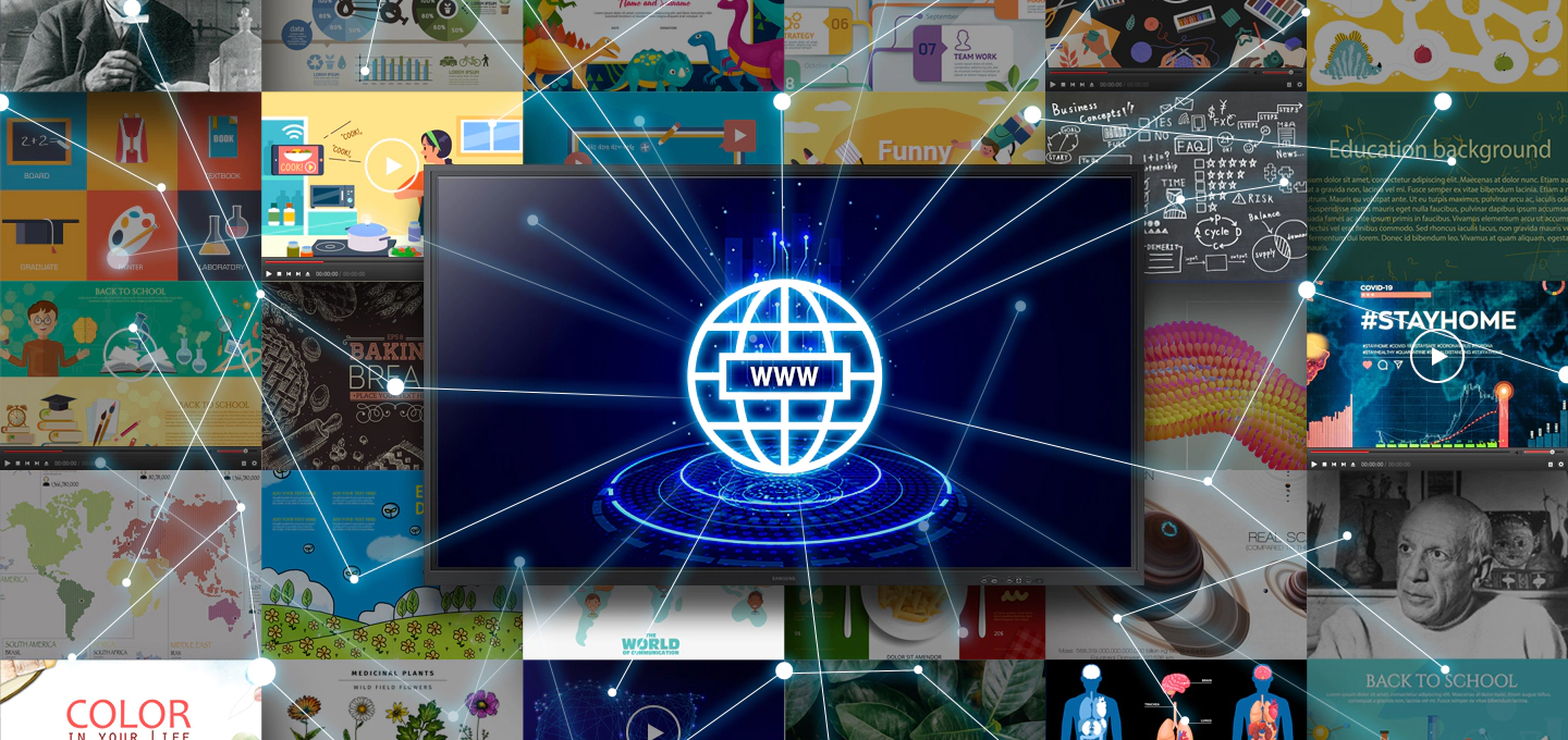 여러 웹 콘텐츠들이 보여집니다.