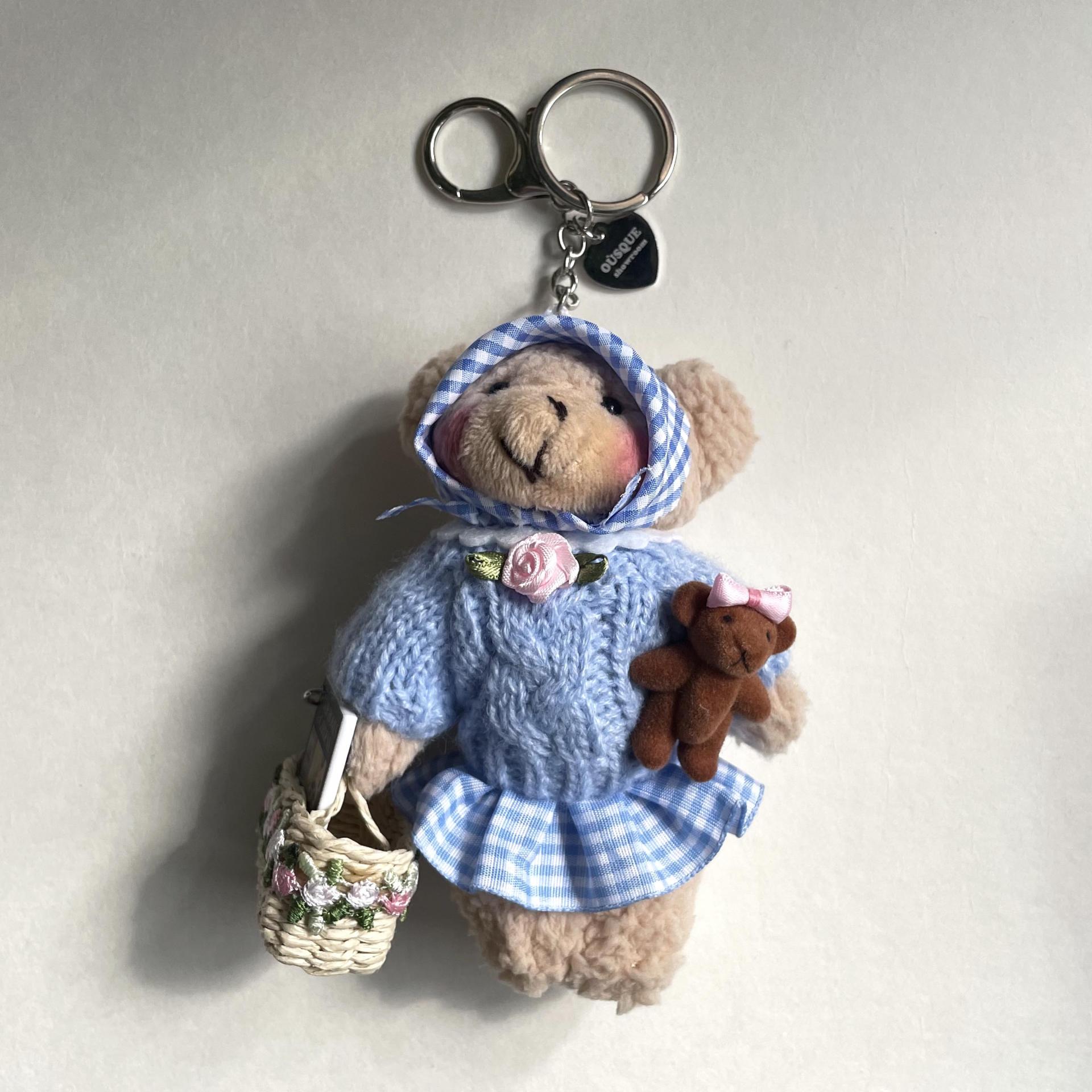 [ONLY OÙSQUE] FLOWER BEAR KEY CHAIN