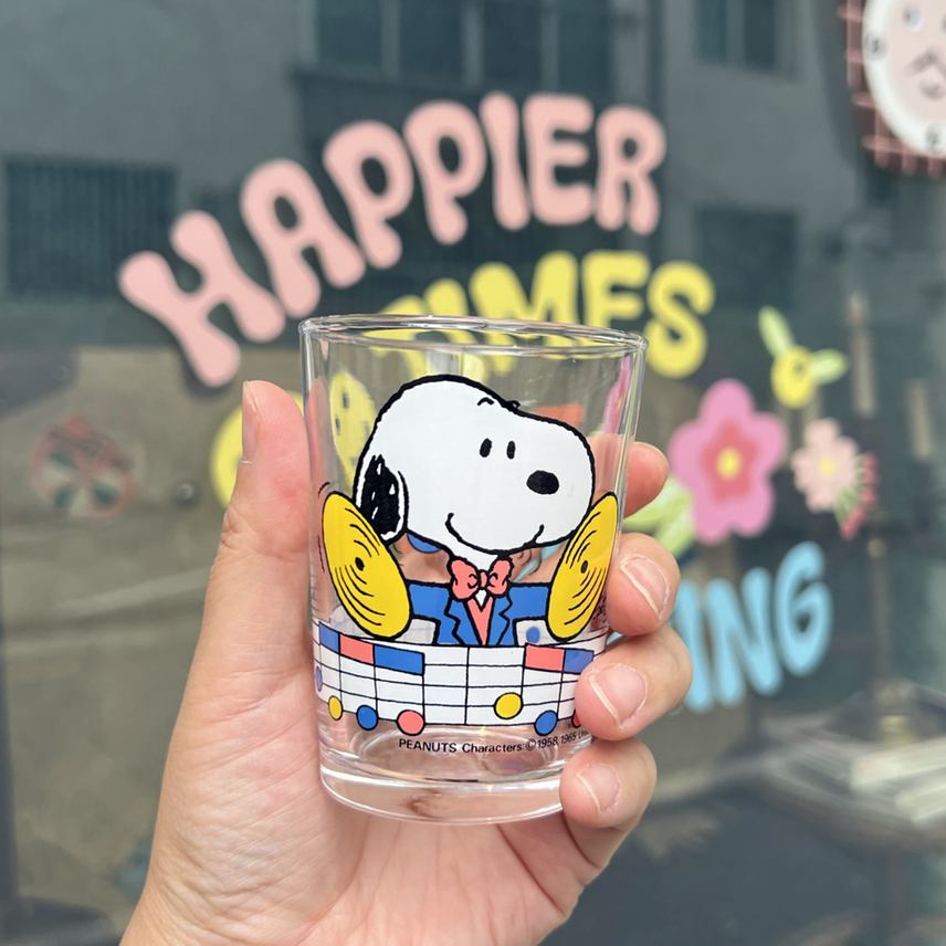 [VINTAGE] CYMBALS SNOOPY GLASS