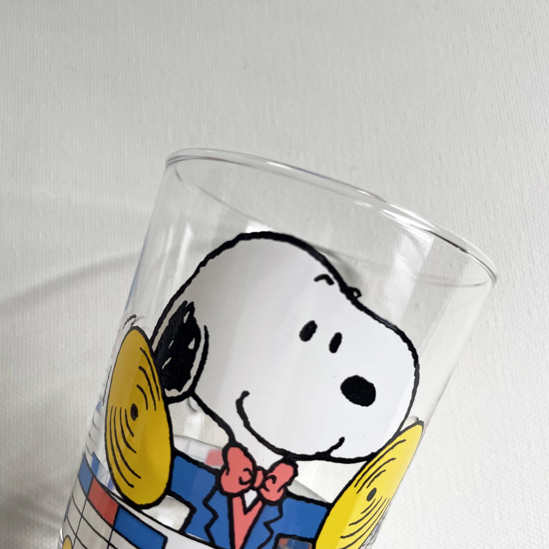 [VINTAGE] SNOOPY CYMBALS GLASS