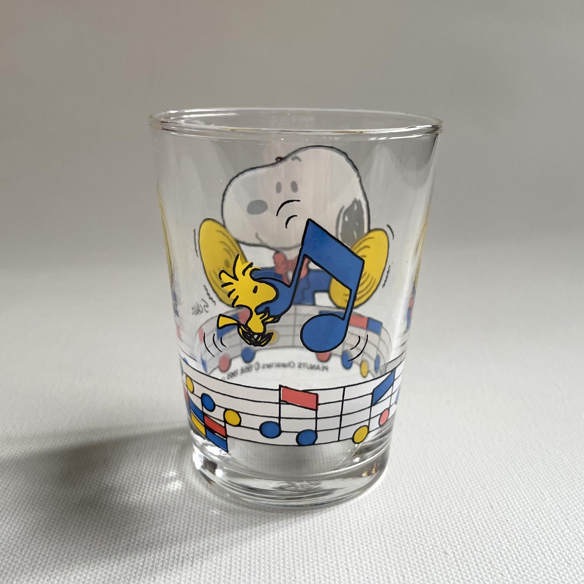 [VINTAGE] SNOOPY CYMBALS GLASS