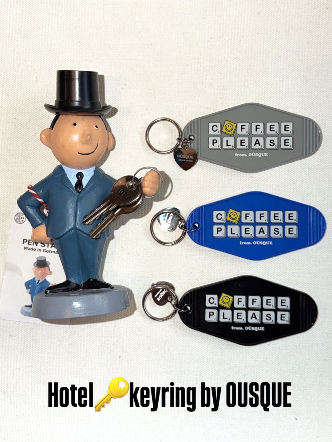 [ONLY OÙSQUE] HOTEL KEY CHAIN COFFEE BASIC COLLECTION