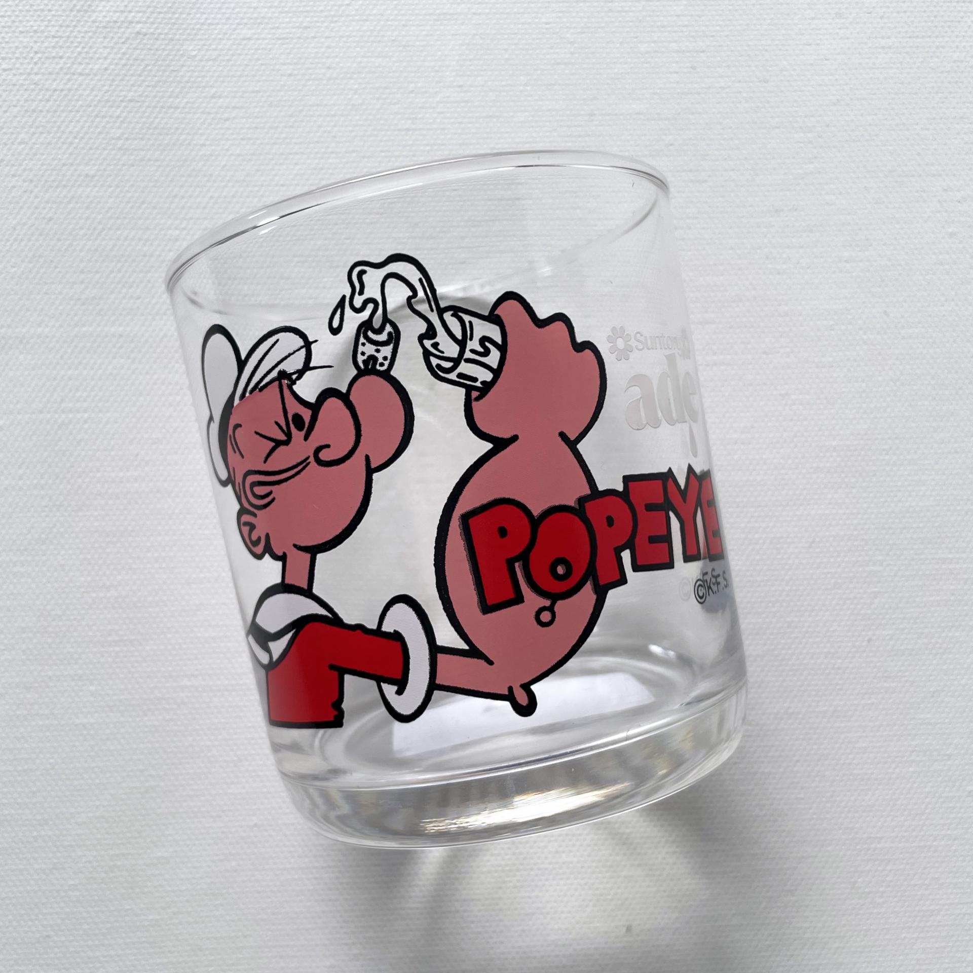 [VINTAGE] POPEYE CUP & LID SET