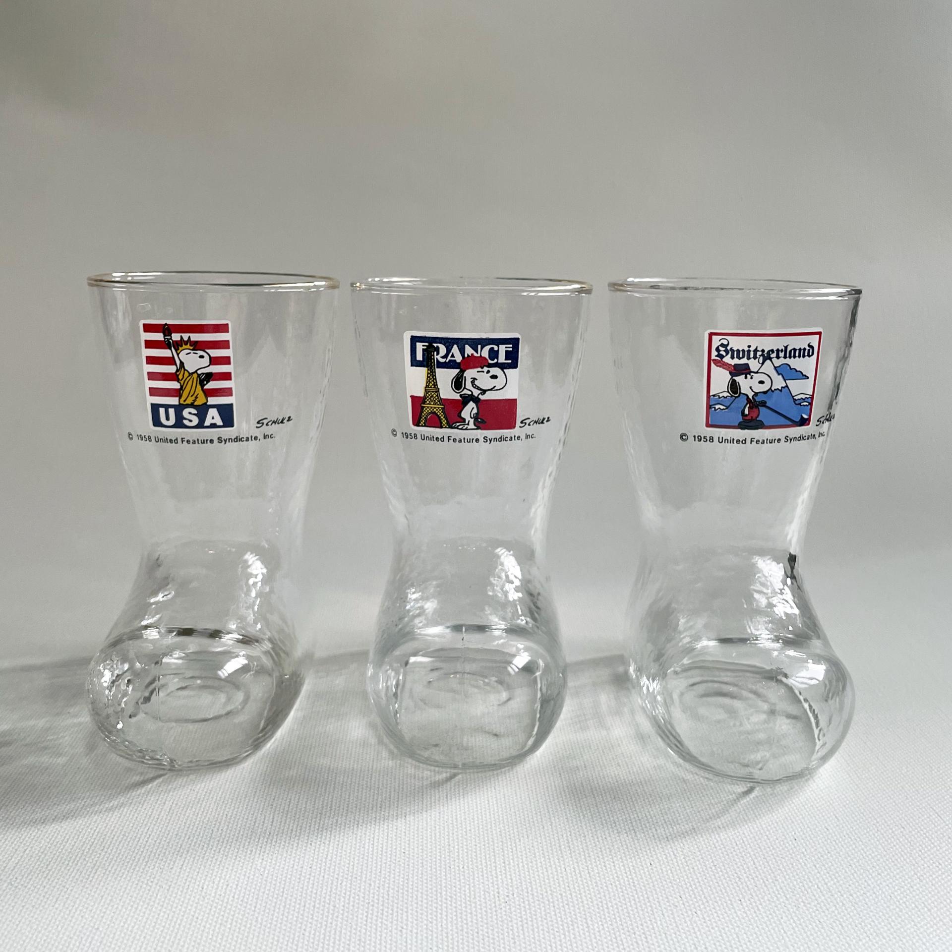 [VINTAGE] SNOOPY BOOTS GLASS