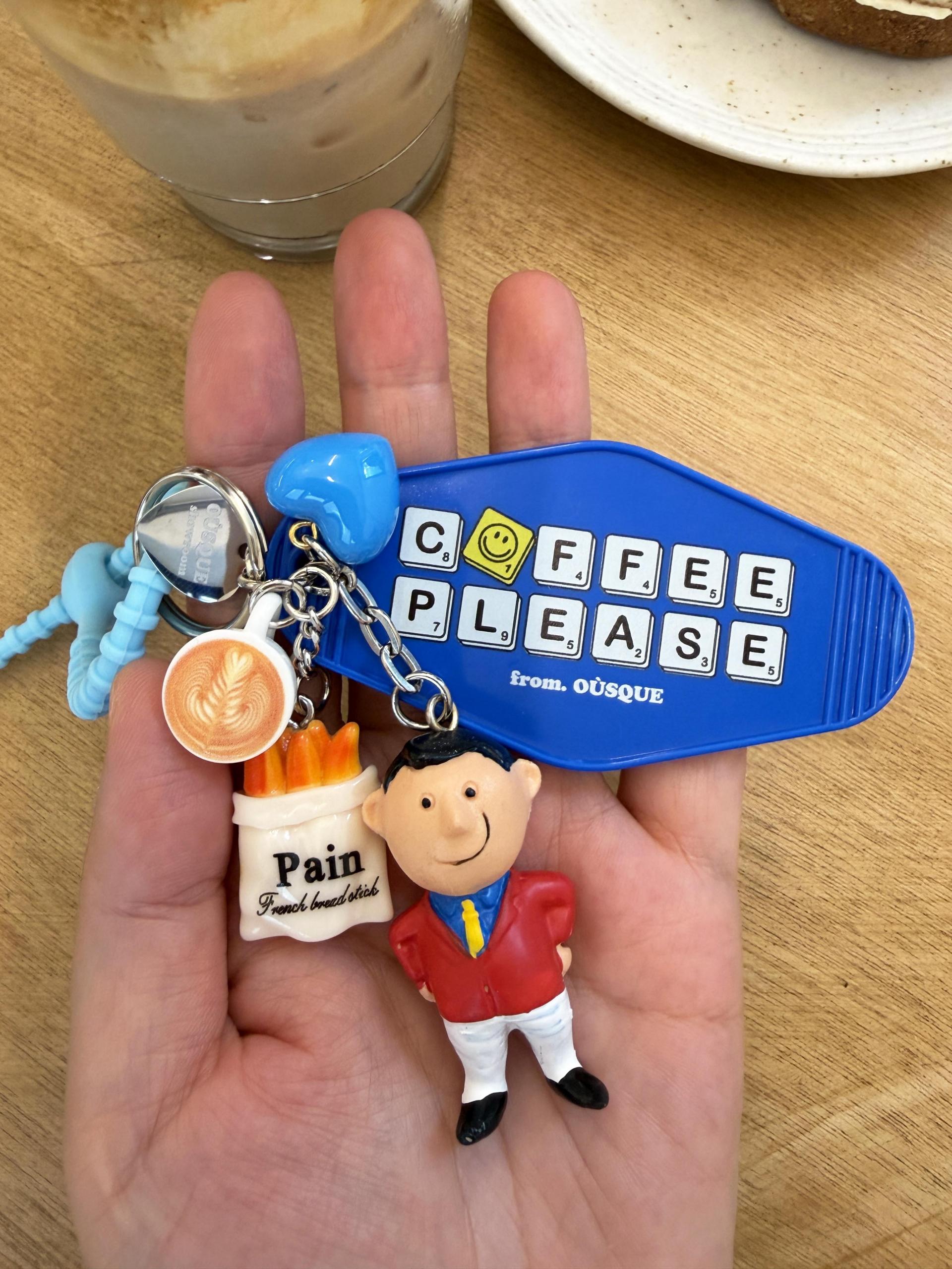 [ONLY OÙSQUE] HOTEL KEY CHAIN COFFEE COLLECTION 1