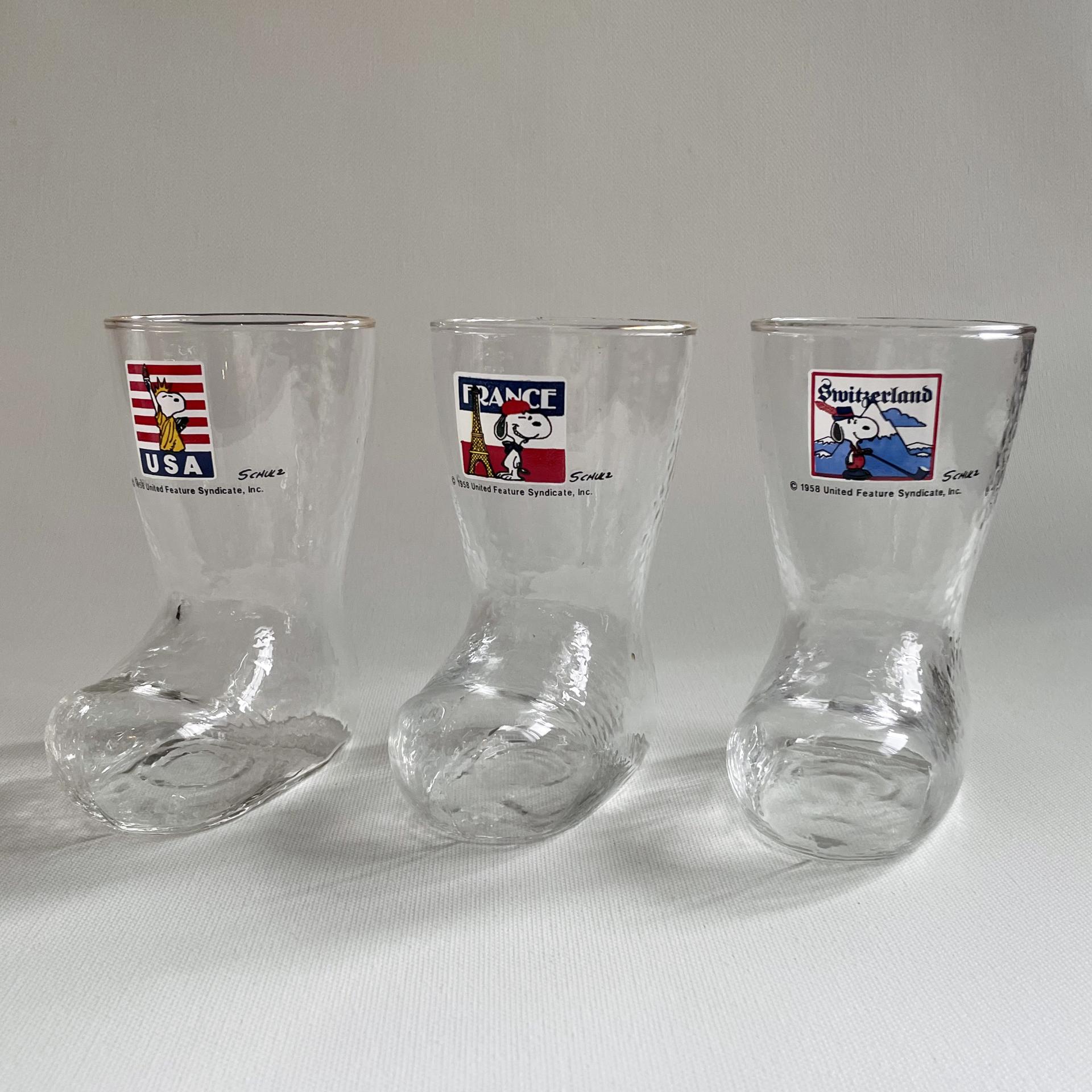 [VINTAGE] SNOOPY BOOTS GLASS