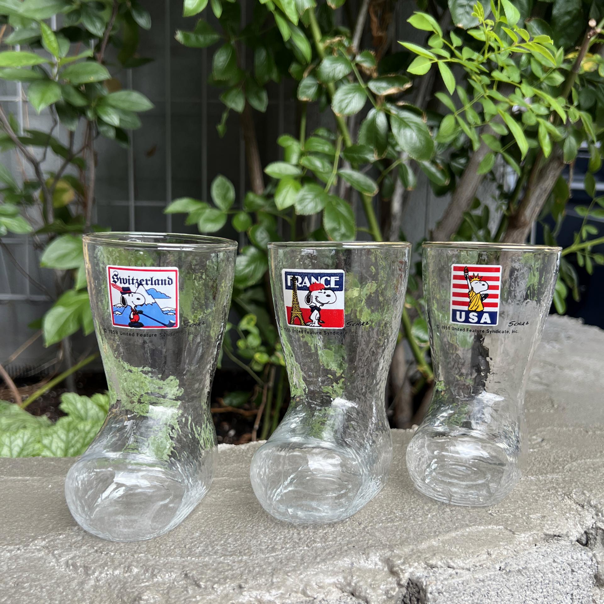 [VINTAGE] SNOOPY BOOTS GLASS