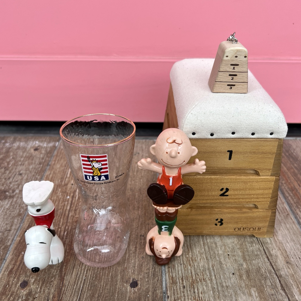 [VINTAGE] SNOOPY BOOTS GLASS