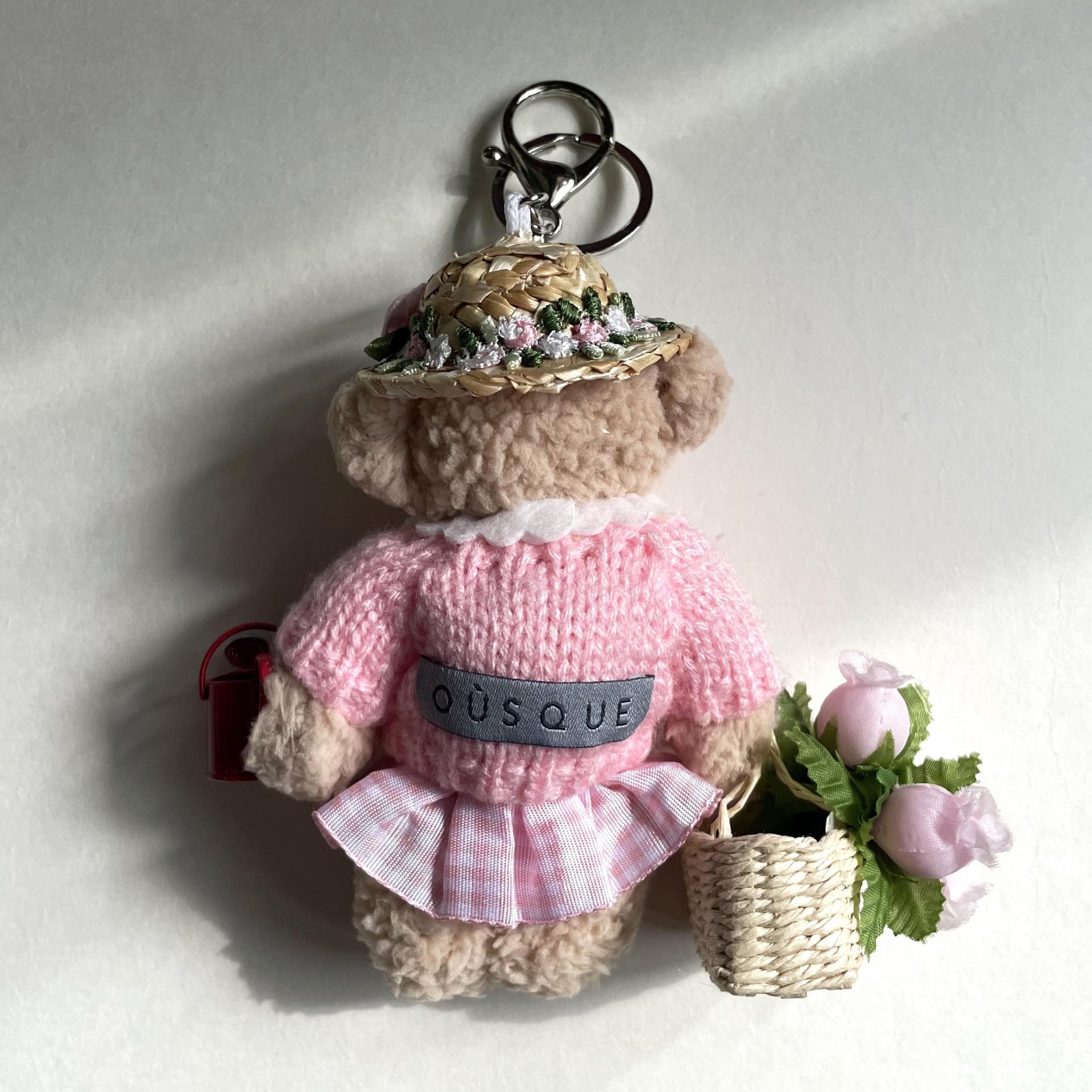 [ONLY OÙSQUE] FLOWER BEAR KEY CHAIN
