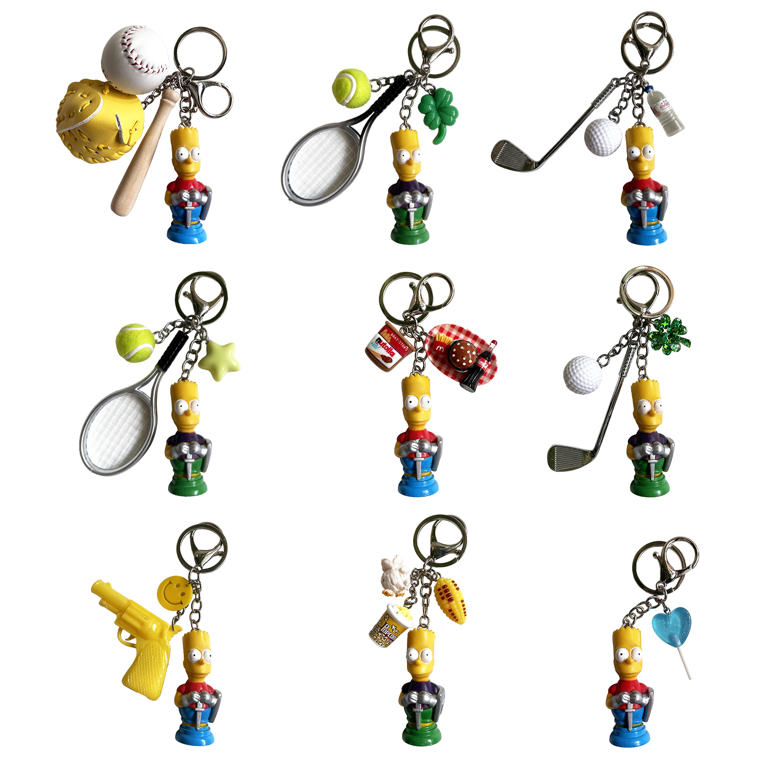 [ONLY OÙSQUE] 90'S BART SIMPSON KEY CHAIN