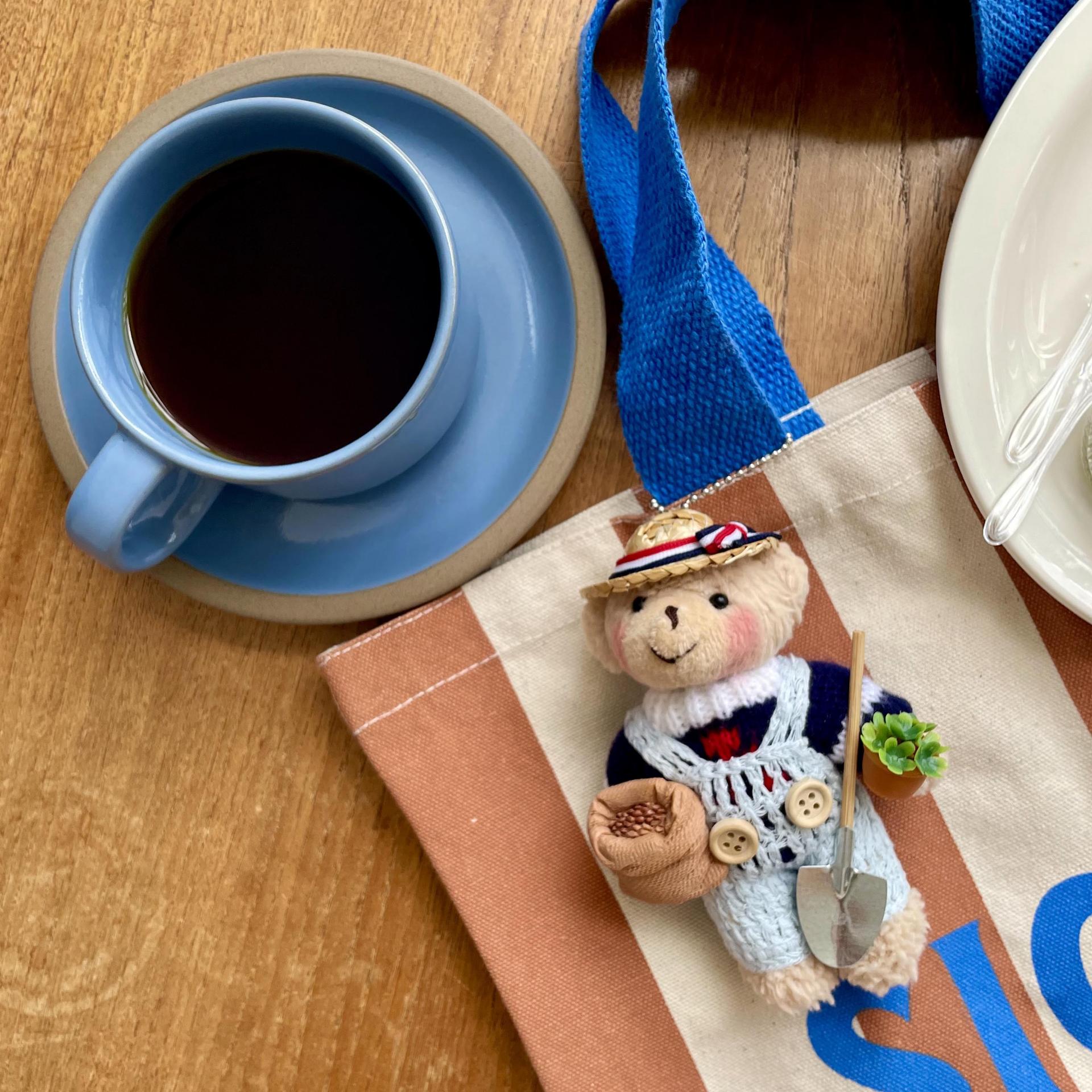 [ONLY OÙSQUE] STRAW HAT BEAR KEY CHAIN